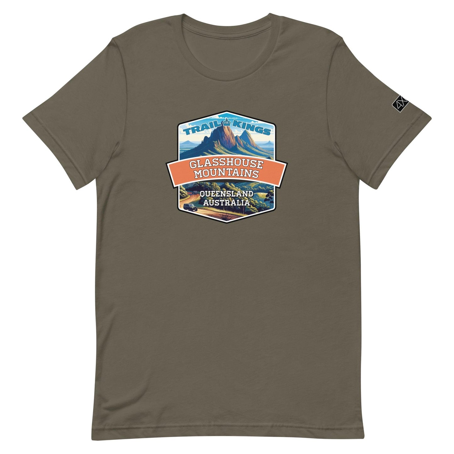 Trail Kings: Glasshouse Mountains - Unisex t-shirt in army