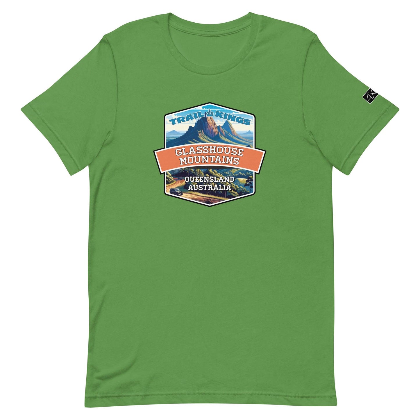 Trail Kings: Glasshouse Mountains - Unisex t-shirt in leaf