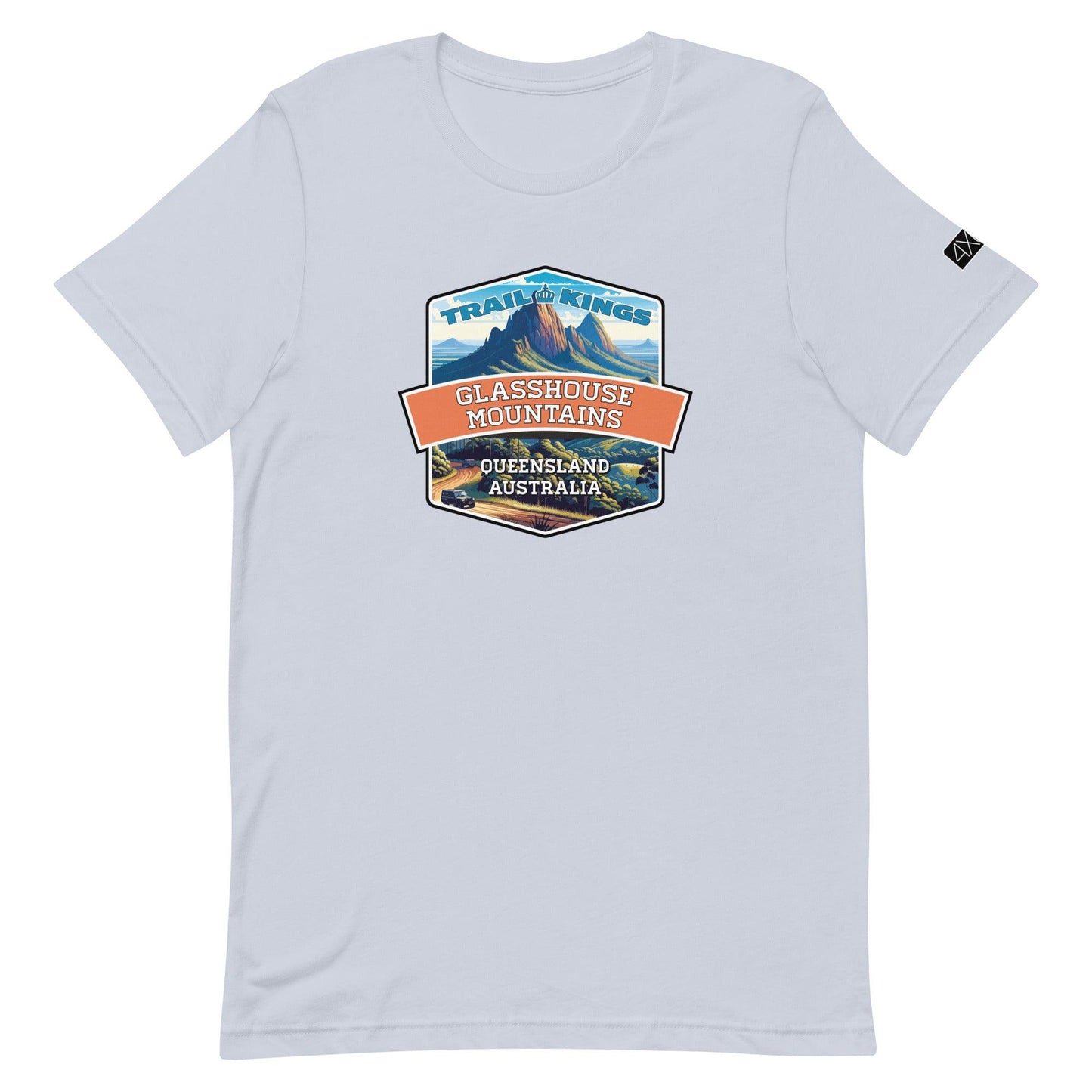 Trail Kings: Glasshouse Mountains - Unisex t-shirt in light blue