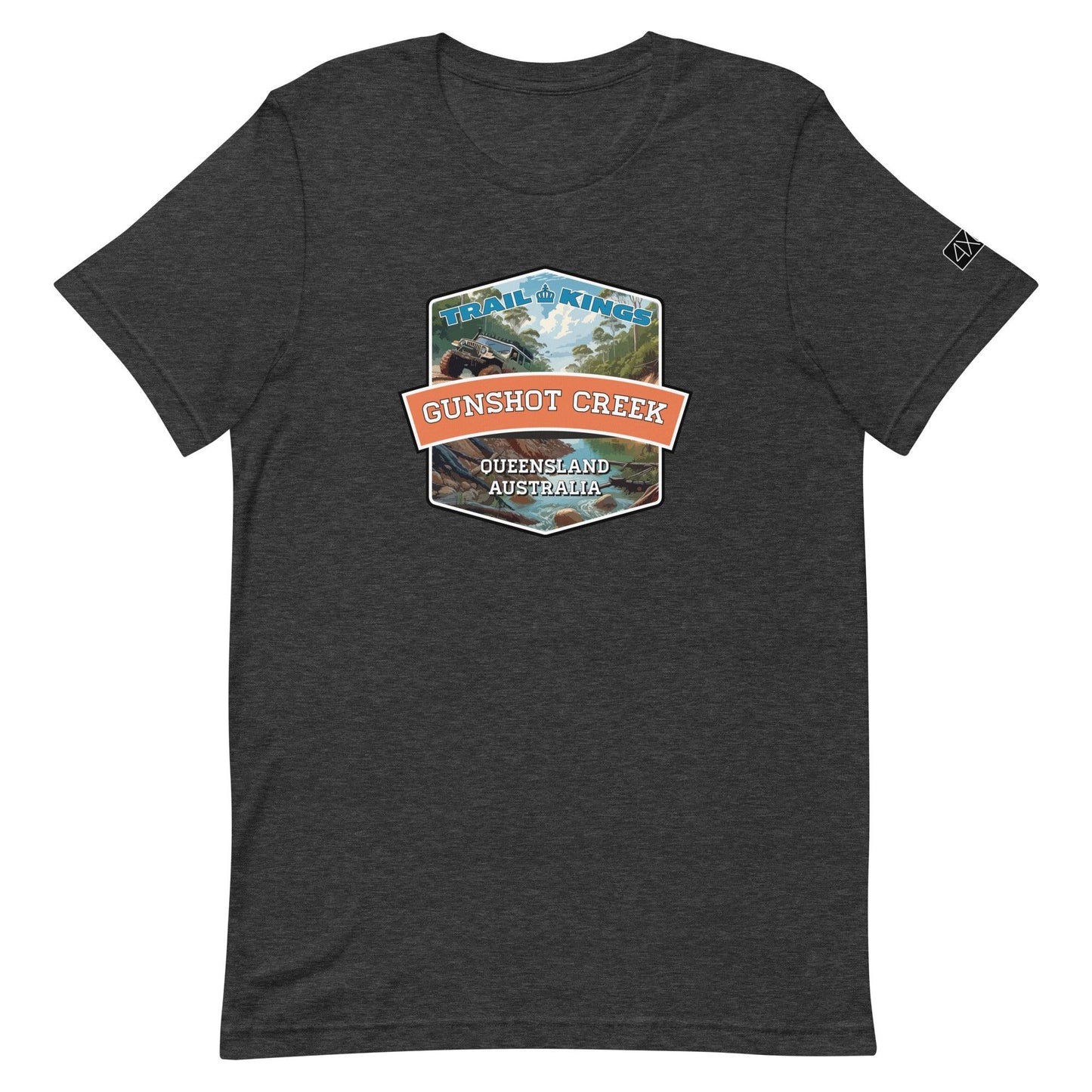 Trail Kings: Gunshot Creek - Unisex t-shirt in dark grey heather