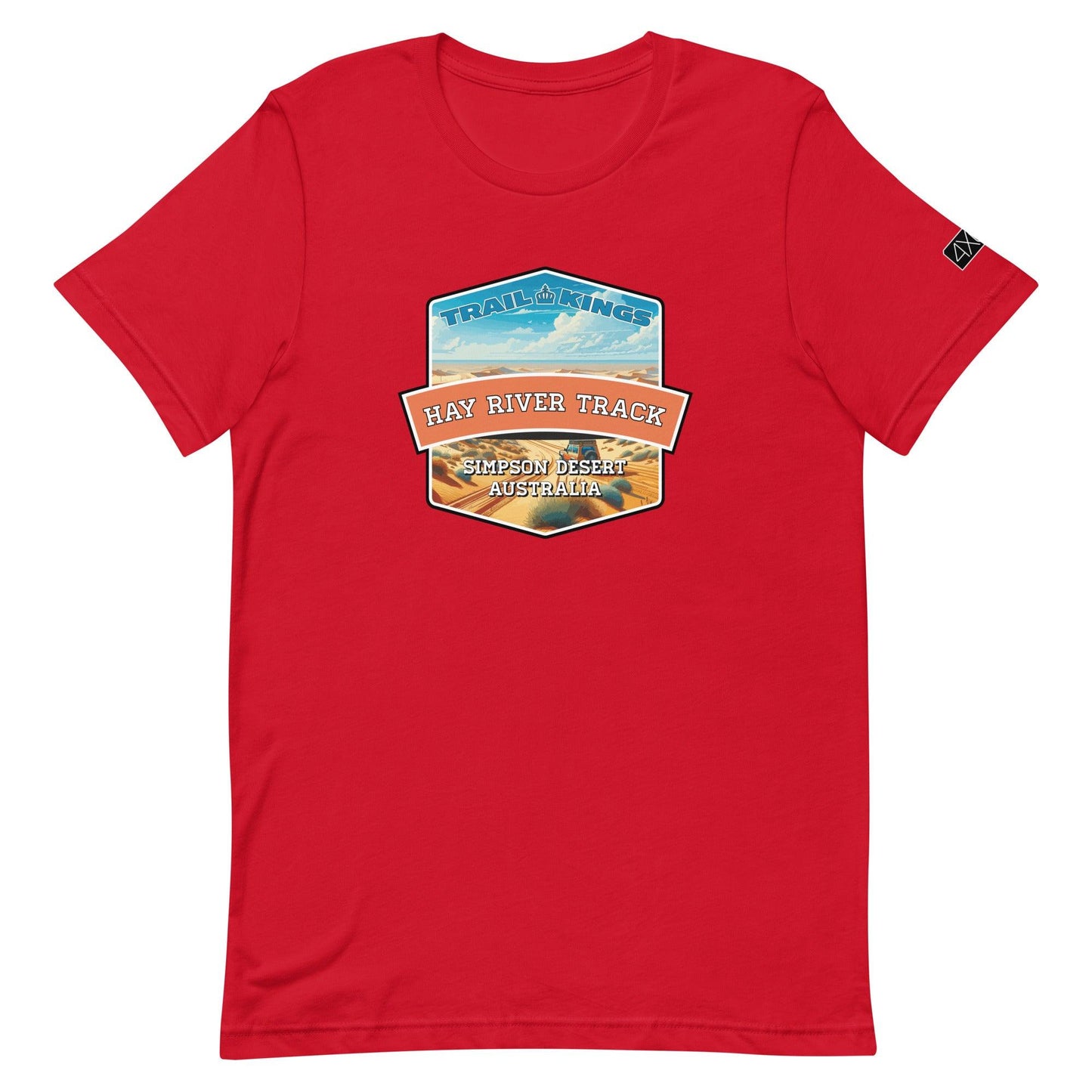 Trail Kings: Hay River Track - Unisex t-shirt in red