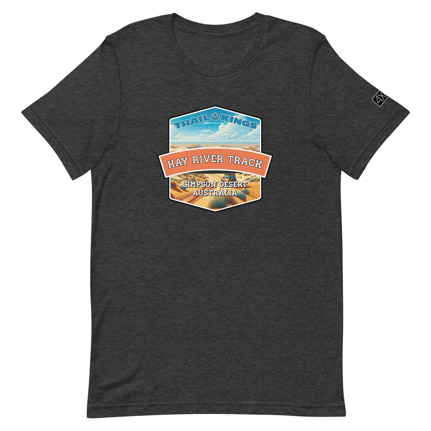 Trail Kings: Hay River Track - Unisex t-shirt in dark grey heather