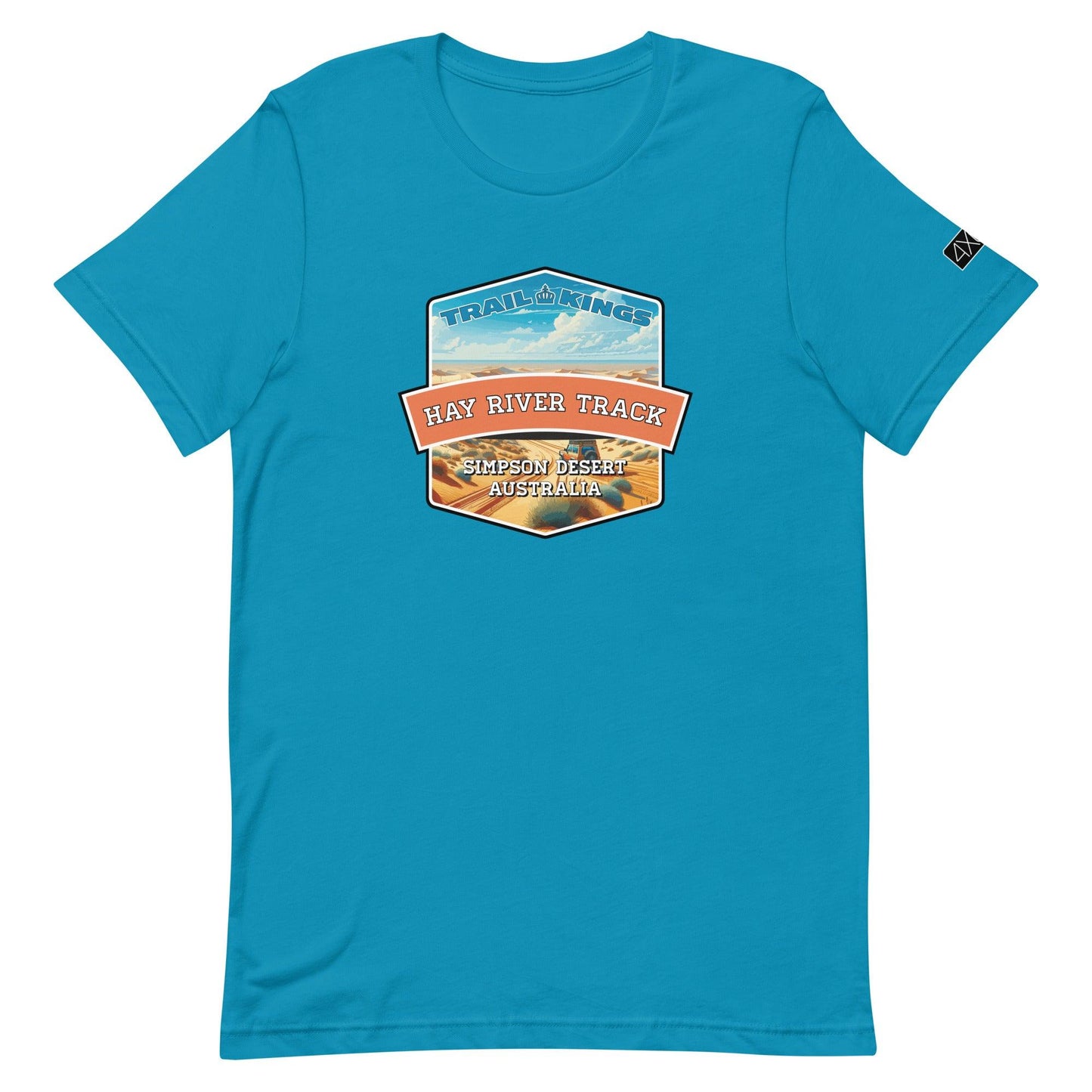 Trail Kings: Hay River Track - Unisex t-shirt in aqua