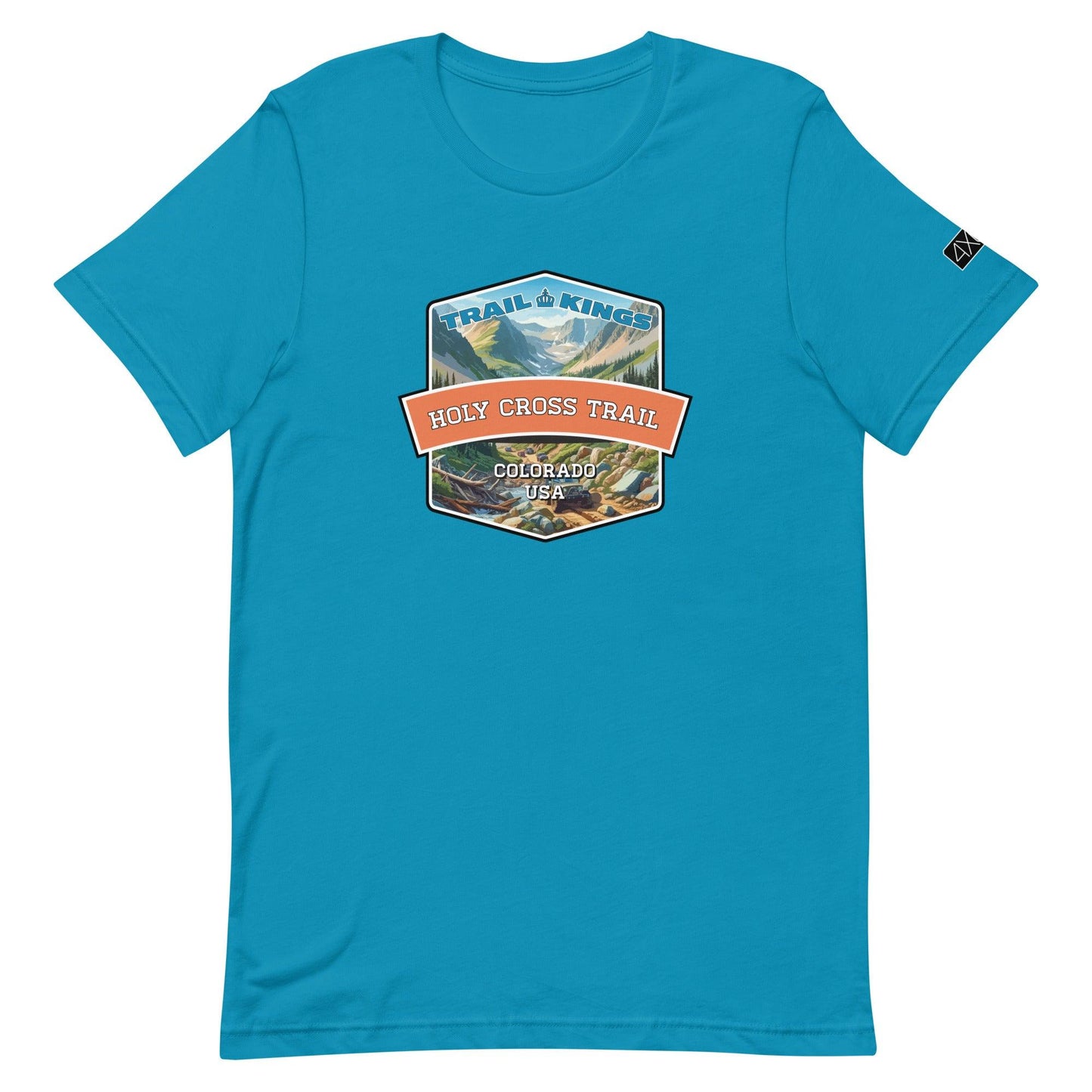 Trail Kings: Holy Cross Trail - Unisex t-shirt in aqua