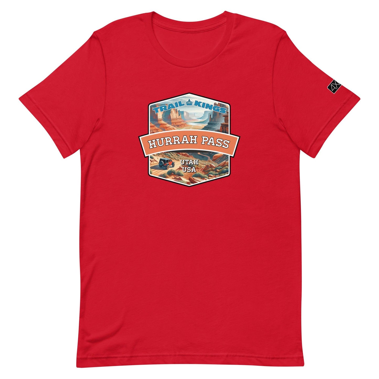 Trail Kings: Hurrah Pass - Unisex t-shirt in red