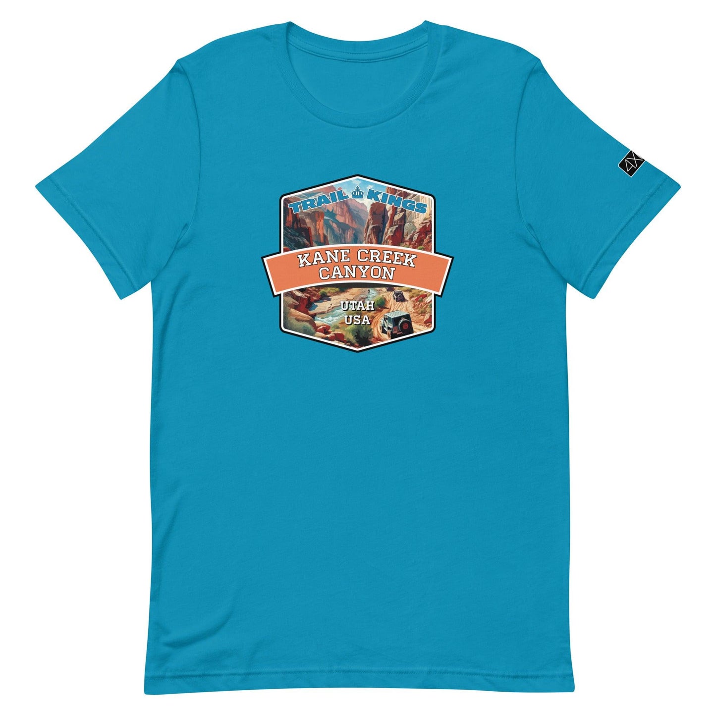 Trail Kings: Kane Creek Canyon - Unisex t-shirt in aqua