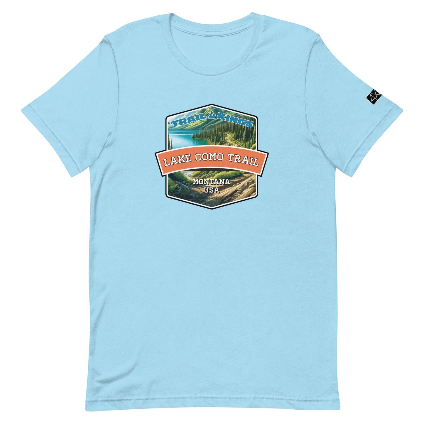 Trail Kings: Lake Como Trail - Unisex t-shirt in ocean blue