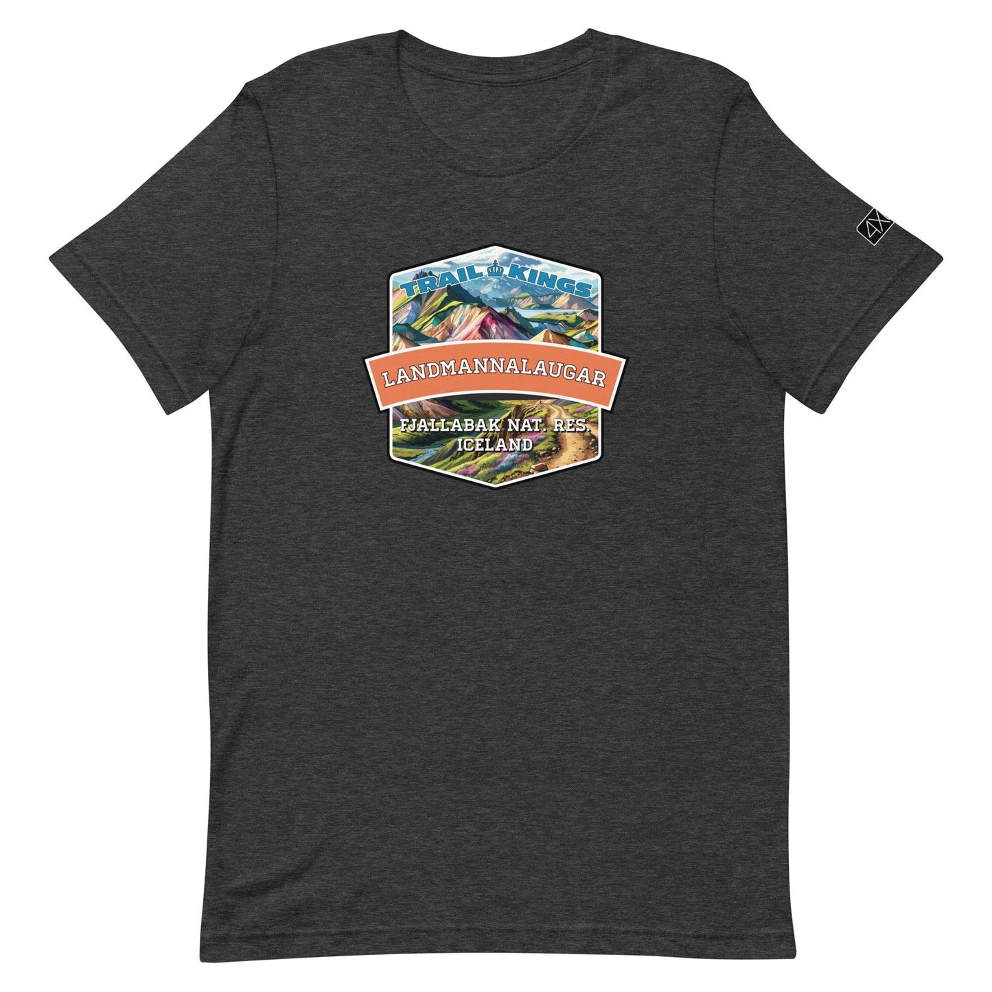 Trail Kings: Landmannalaugar - Unisex t-shirt in dark grey heather