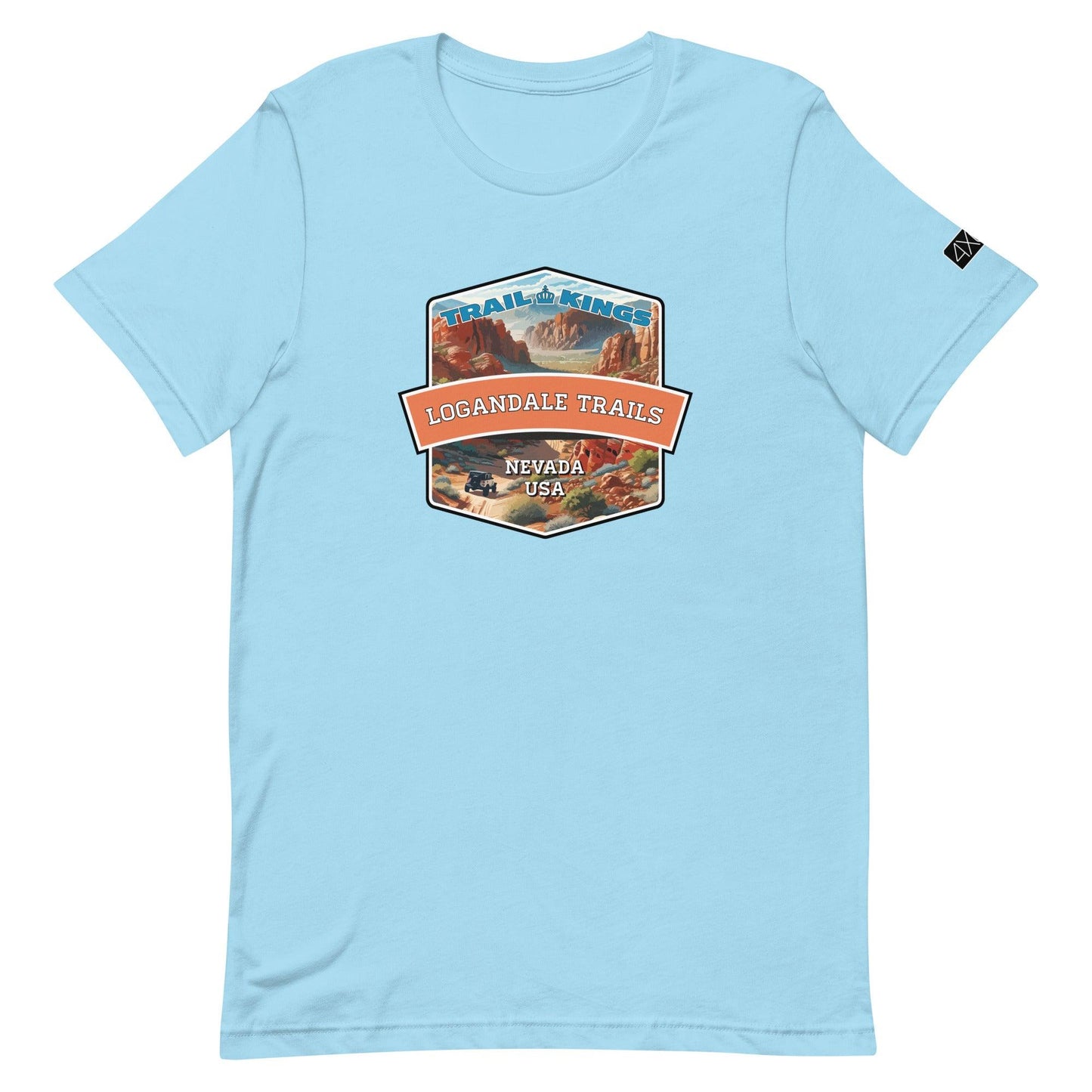 Trail Kings: Logandale Trails - Unisex t-shirt in ocean blue