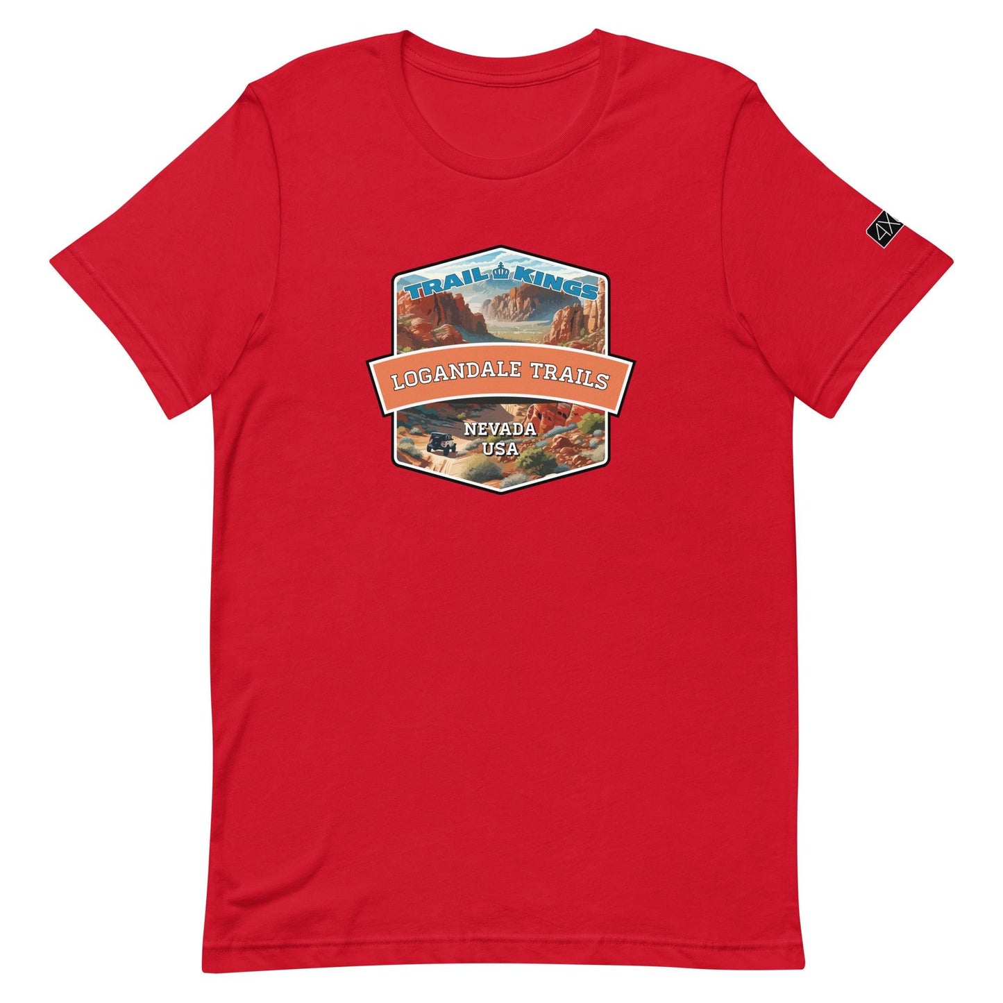 Trail Kings: Logandale Trails - Unisex t-shirt in red