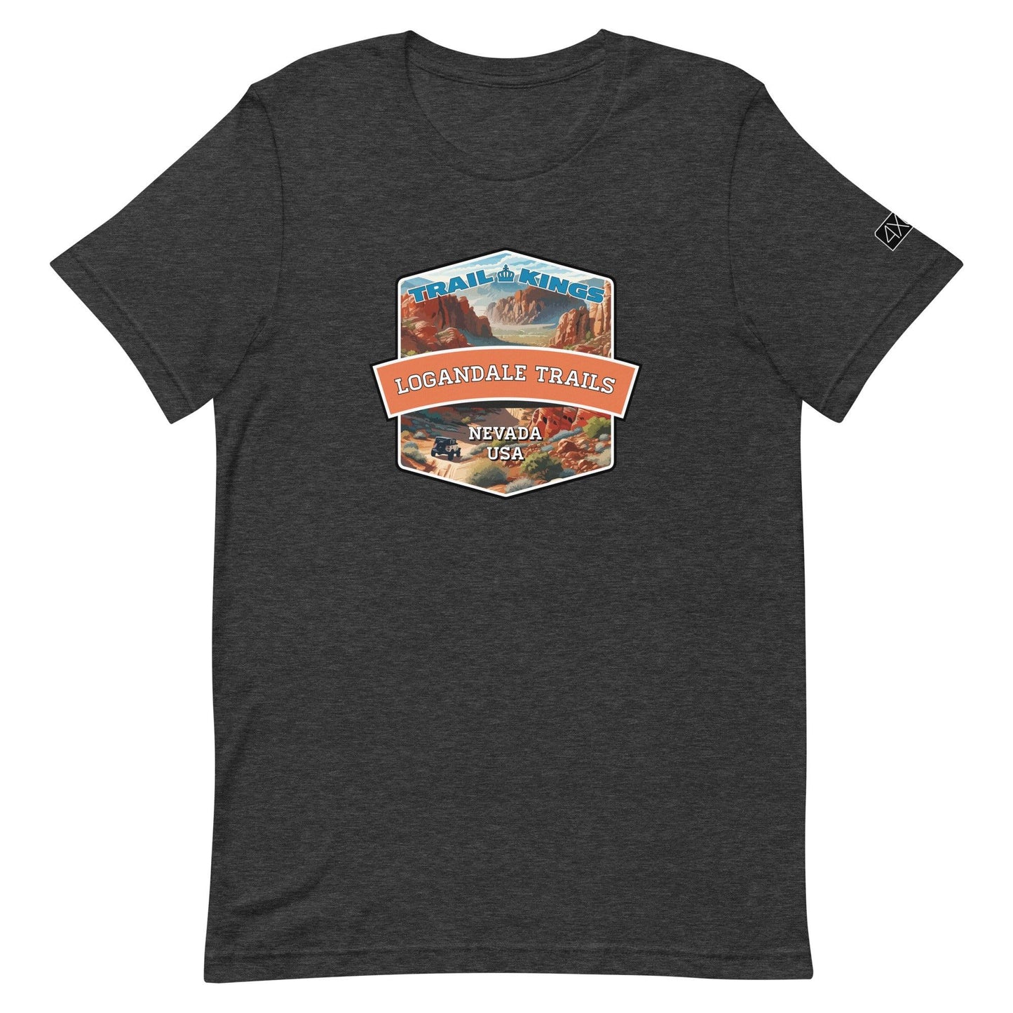 Trail Kings: Logandale Trails - Unisex t-shirt in dark grey heather