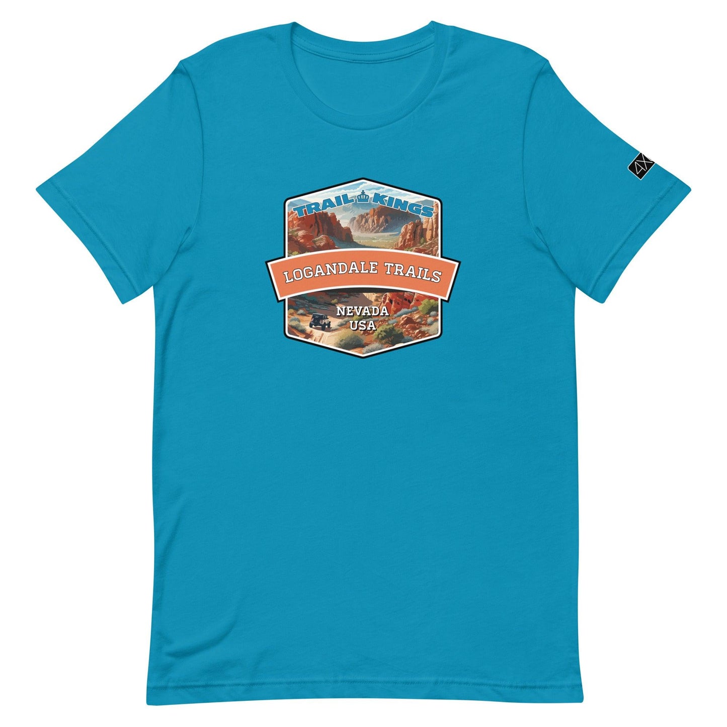 Trail Kings: Logandale Trails - Unisex t-shirt in aqua