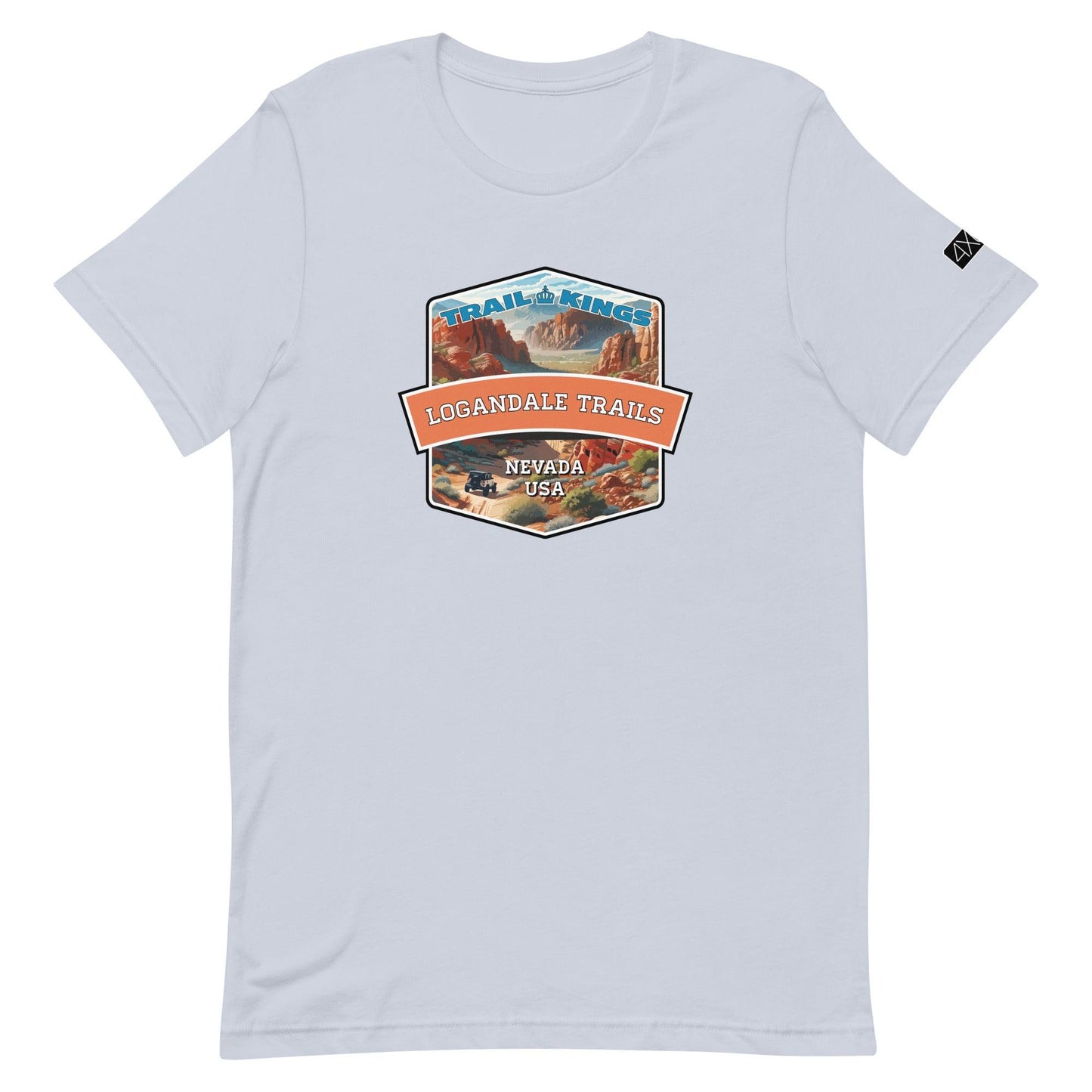 Trail Kings: Logandale Trails - Unisex t-shirt in light blue