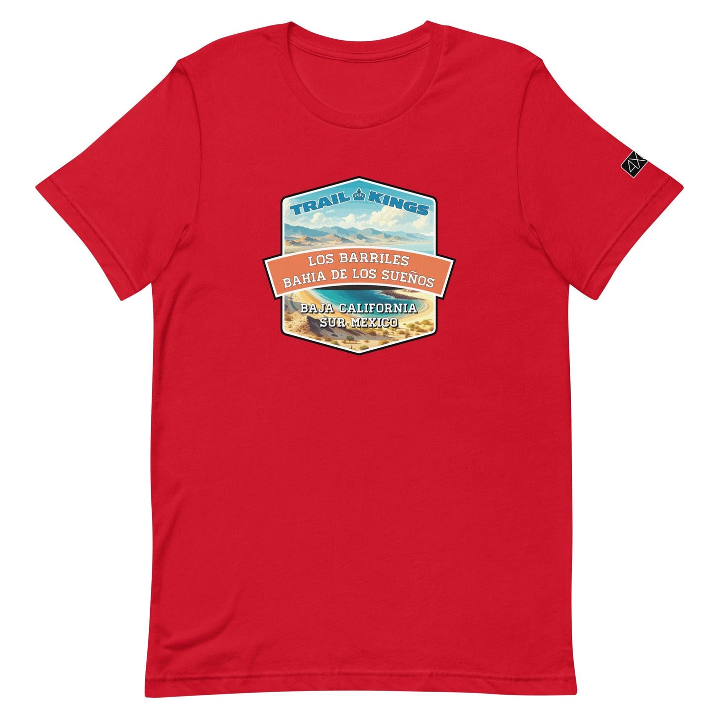 Trail Kings: Los Barriles - Bahia de los Sueños - Unisex t-shirt in red