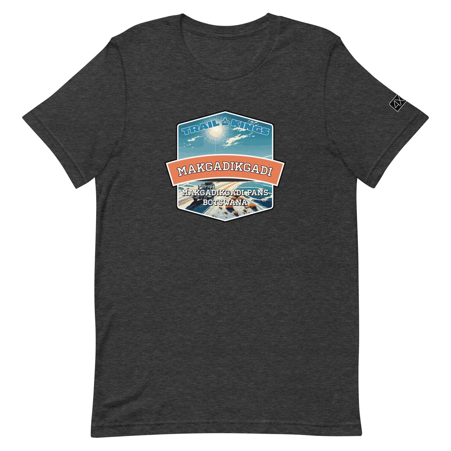 Trail Kings: Makgadikgadi - Unisex t-shirt in dark grey heather