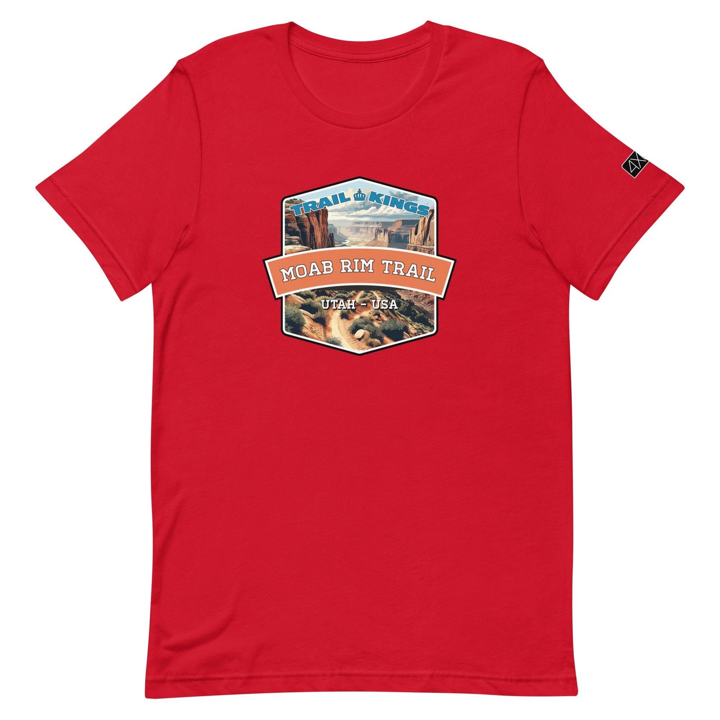 Trail Kings: Moab Rim Trail - Unisex t-shirt in red