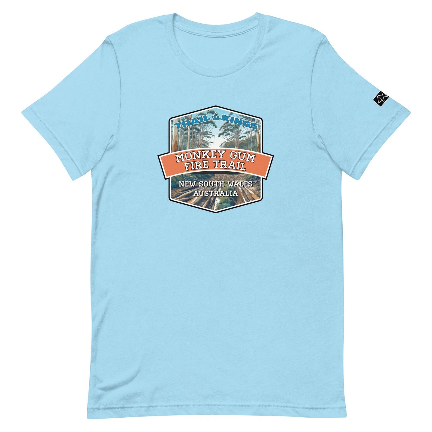 Trail Kings: Monkey Gum Fire Trail - Unisex t-shirt in ocean blue