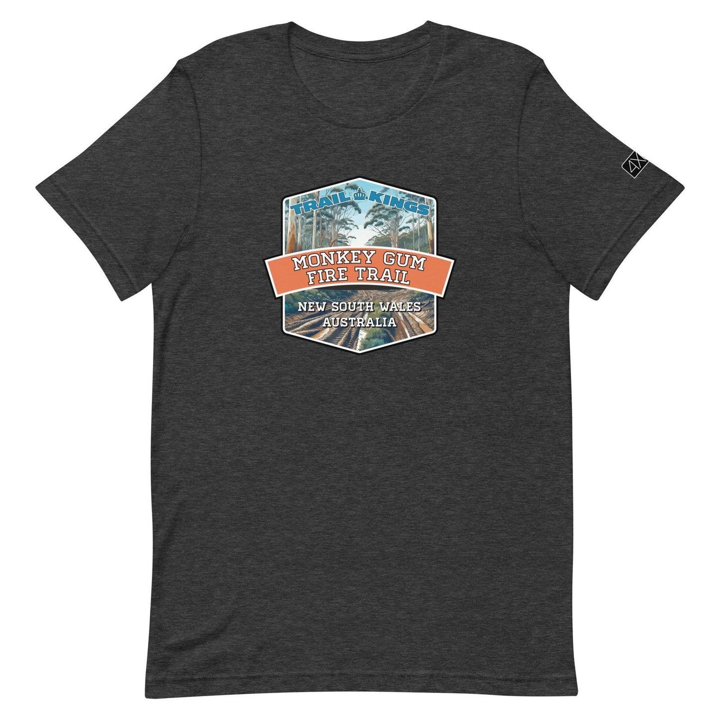 Trail Kings: Monkey Gum Fire Trail - Unisex t-shirt in dark grey heather