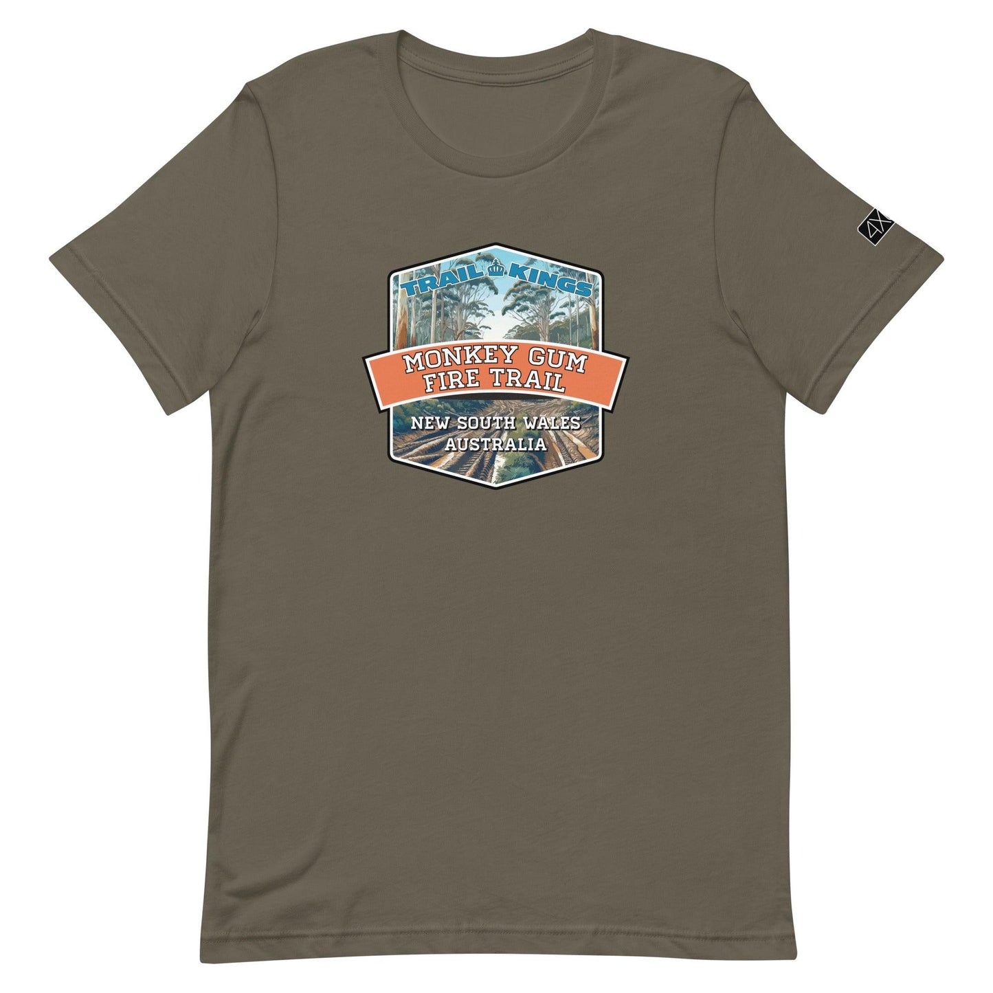 Trail Kings: Monkey Gum Fire Trail - Unisex t-shirt in army