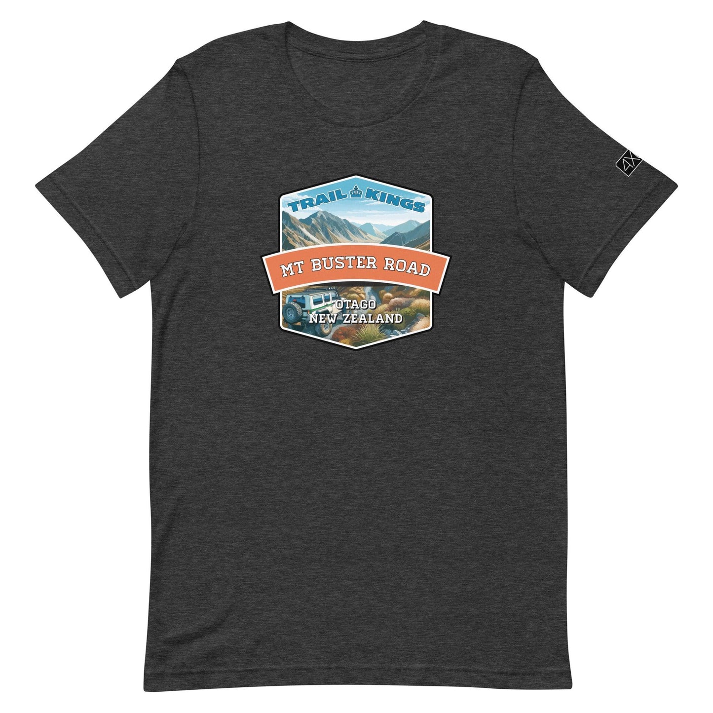 Trail Kings: Mt Buster Road - Unisex t-shirt in dark grey heather