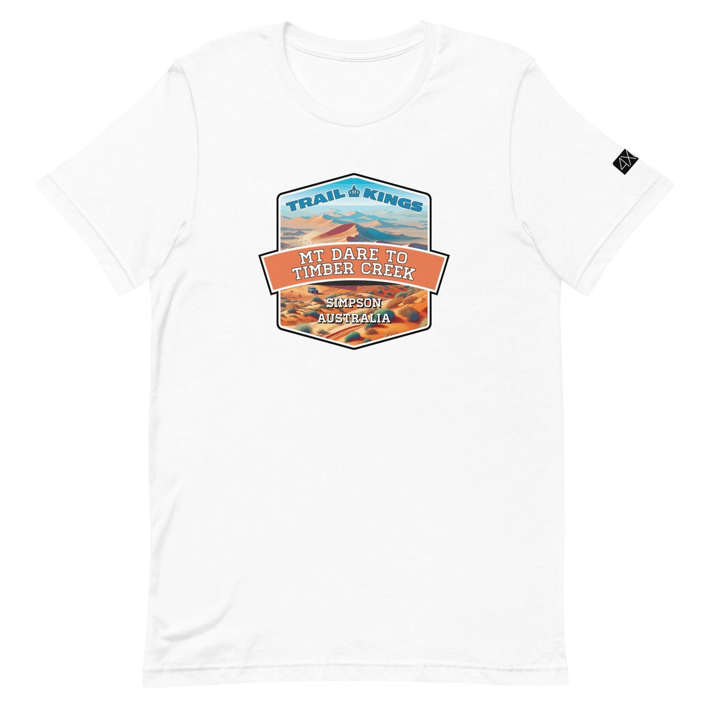 Trail Kings: Mt Dare to Timber Creek - Unisex t-shirt in white