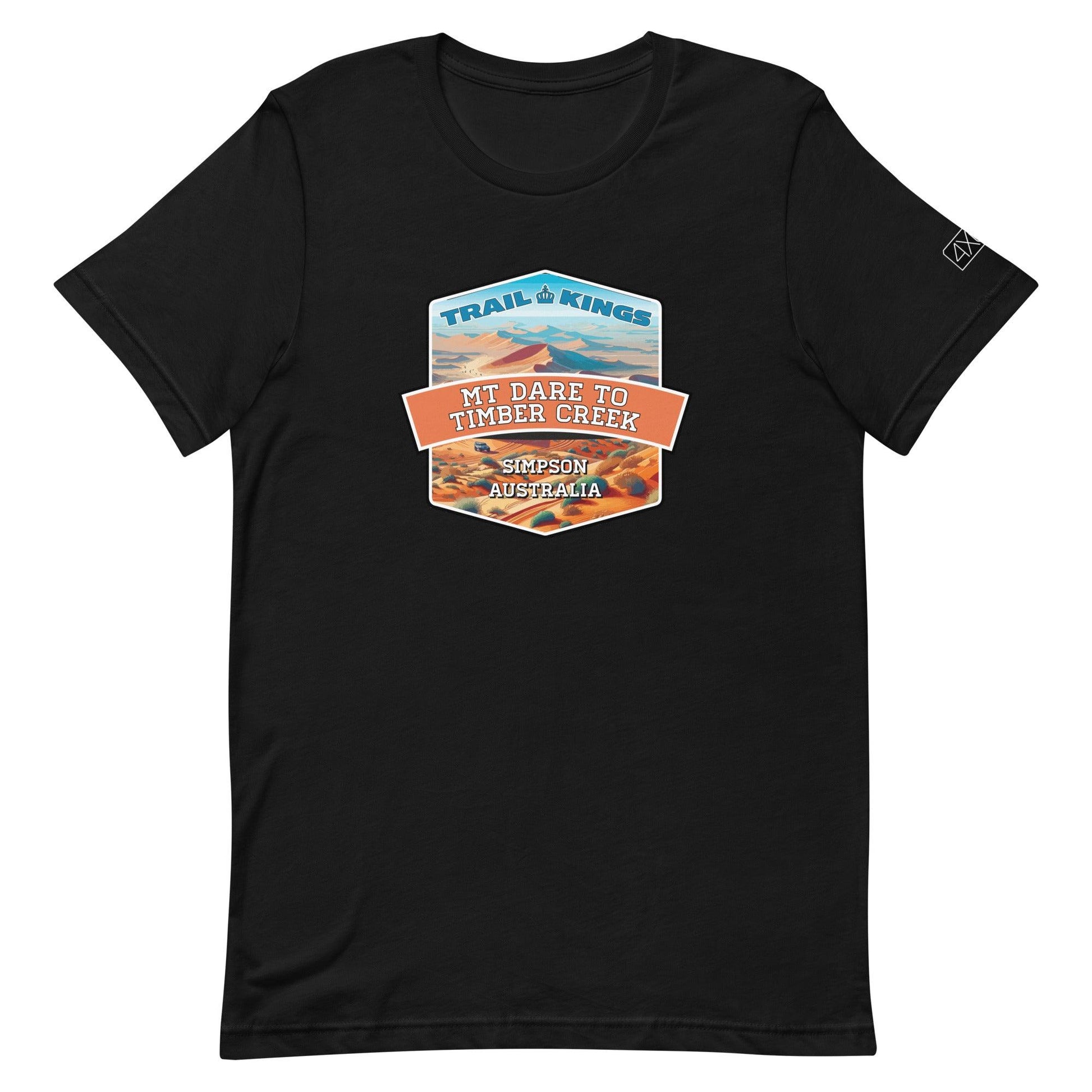 Trail Kings: Mt Dare to Timber Creek - Unisex t-shirt in black