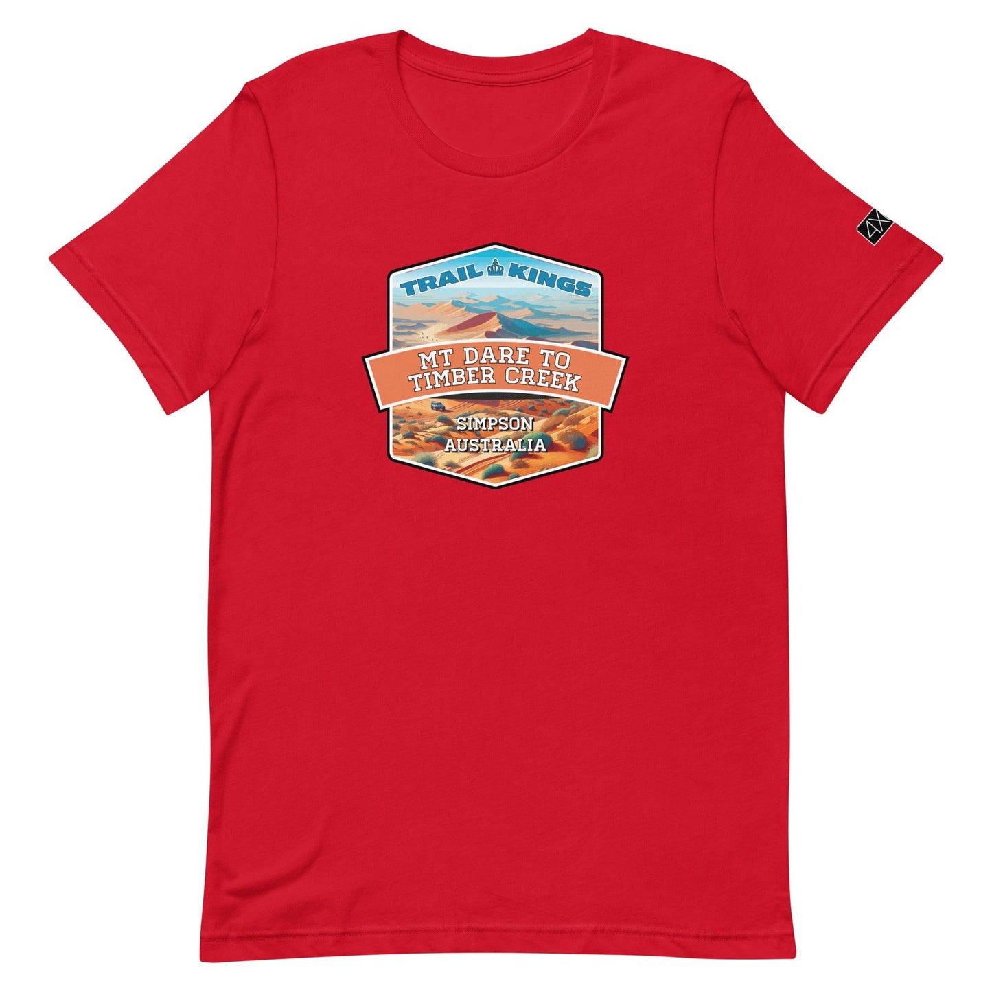 Trail Kings: Mt Dare to Timber Creek - Unisex t-shirt in red