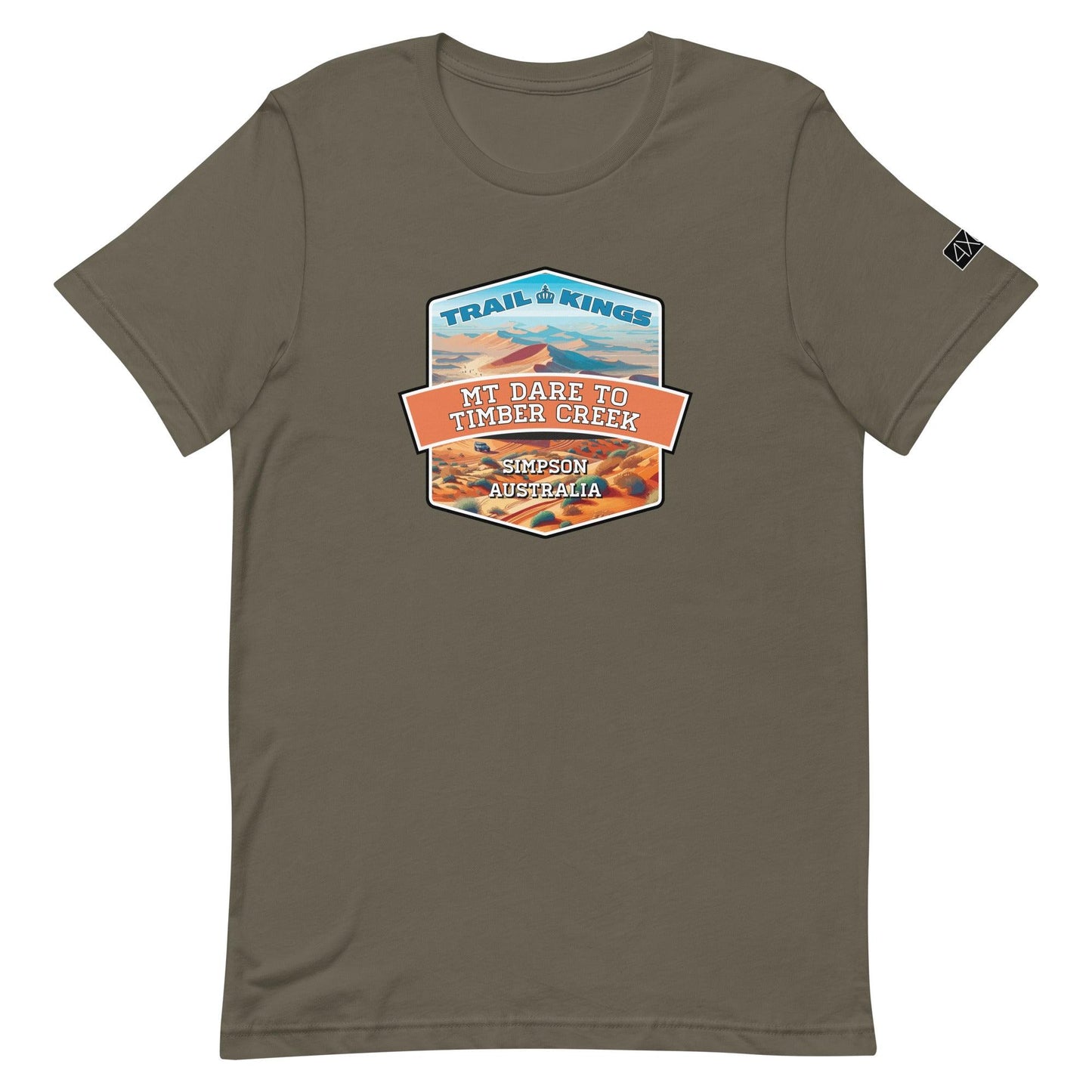 Trail Kings: Mt Dare to Timber Creek - Unisex t-shirt in army