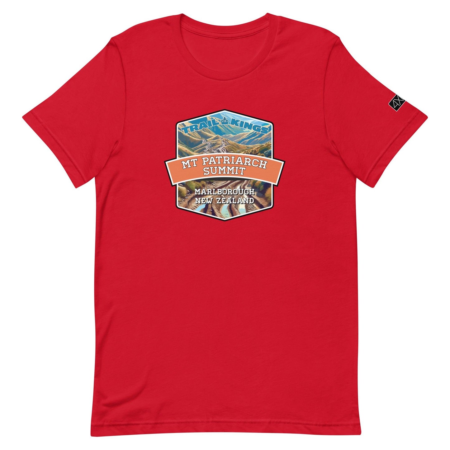 Trail Kings: Mt Patriarch Summit - Unisex t-shirt in red