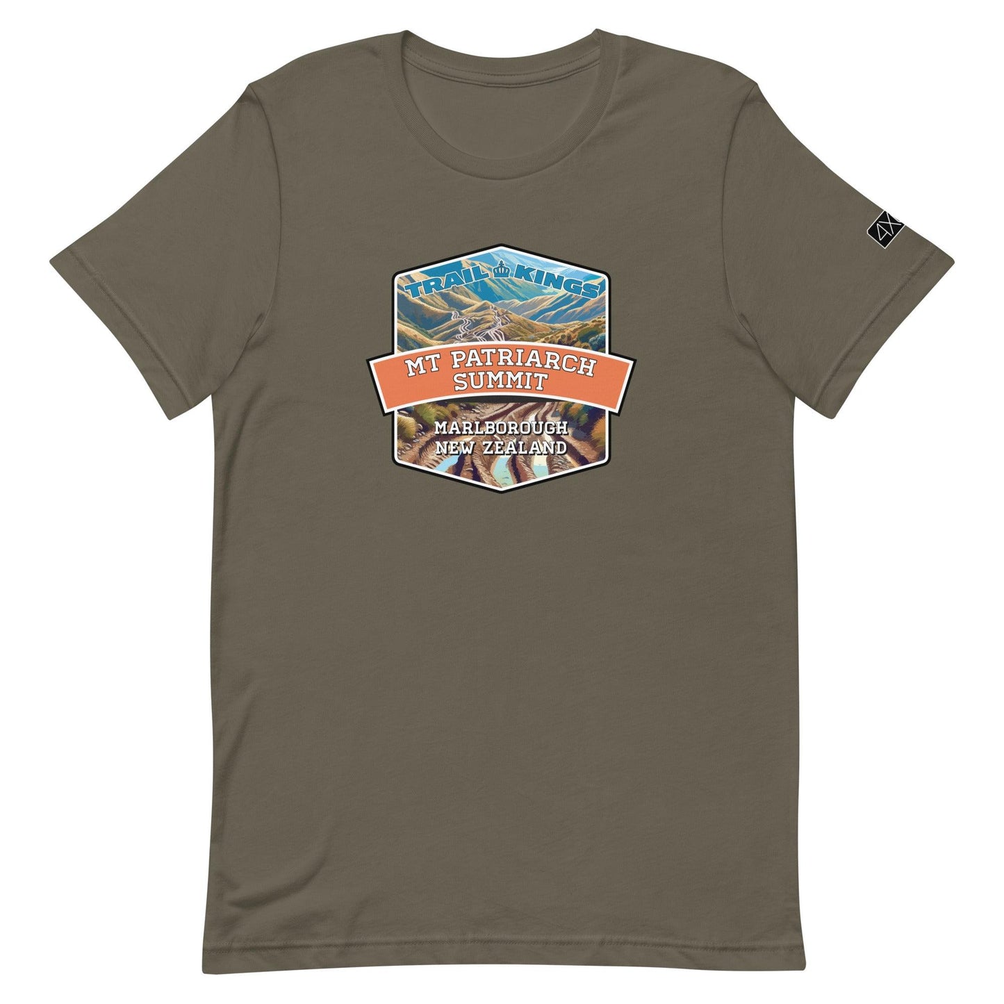 Trail Kings: Mt Patriarch Summit - Unisex t-shirt in army