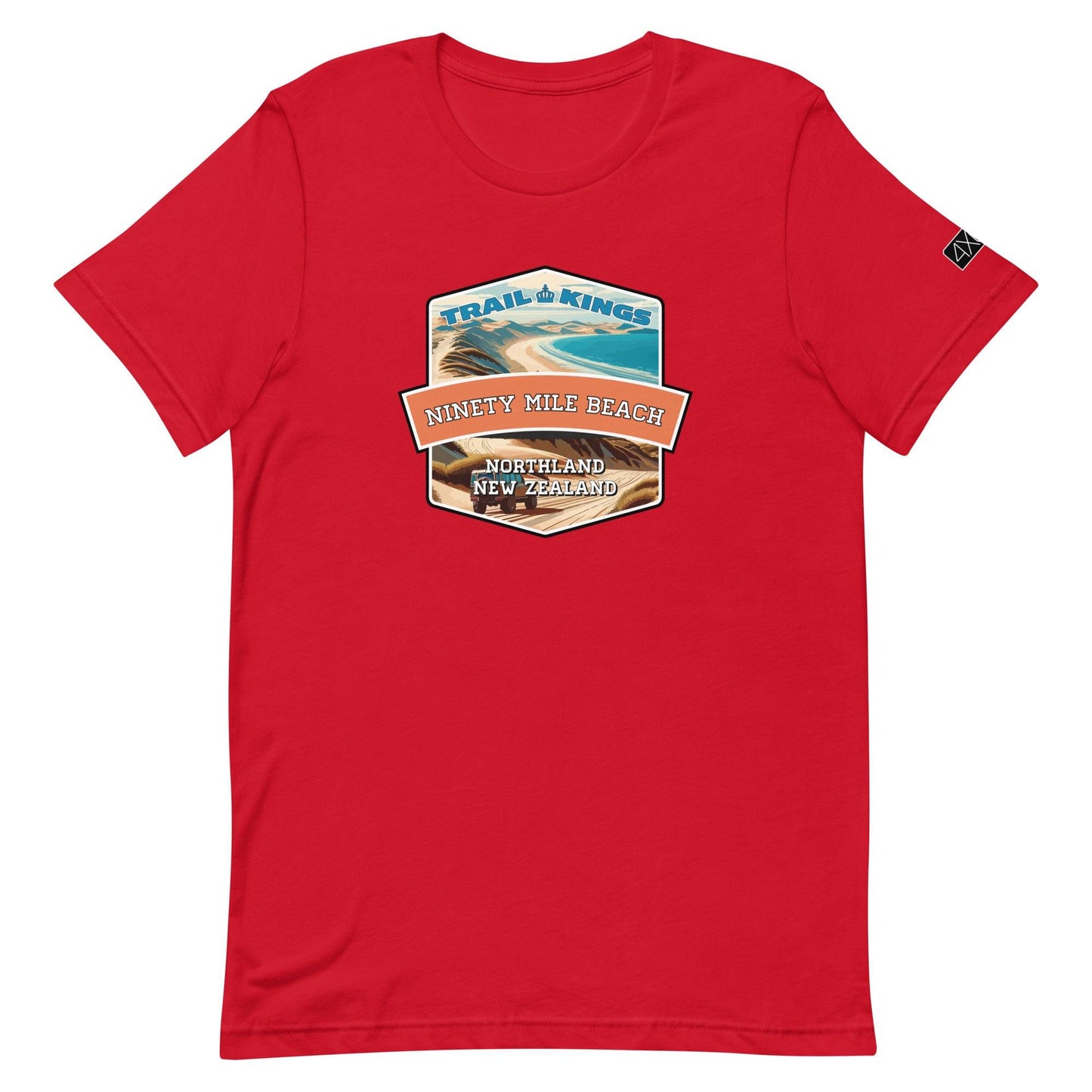 Trail Kings: Ninety Mile Beach - Unisex t-shirt in red