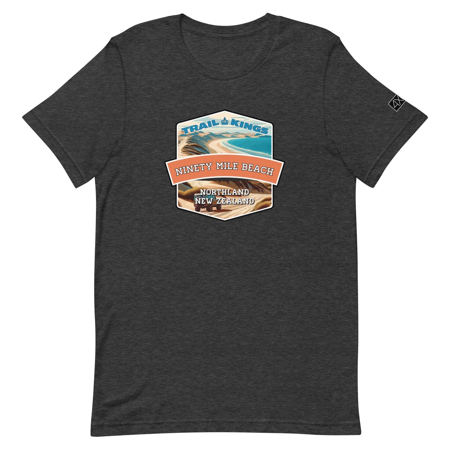 Trail Kings: Ninety Mile Beach - Unisex t-shirt in dark grey heather