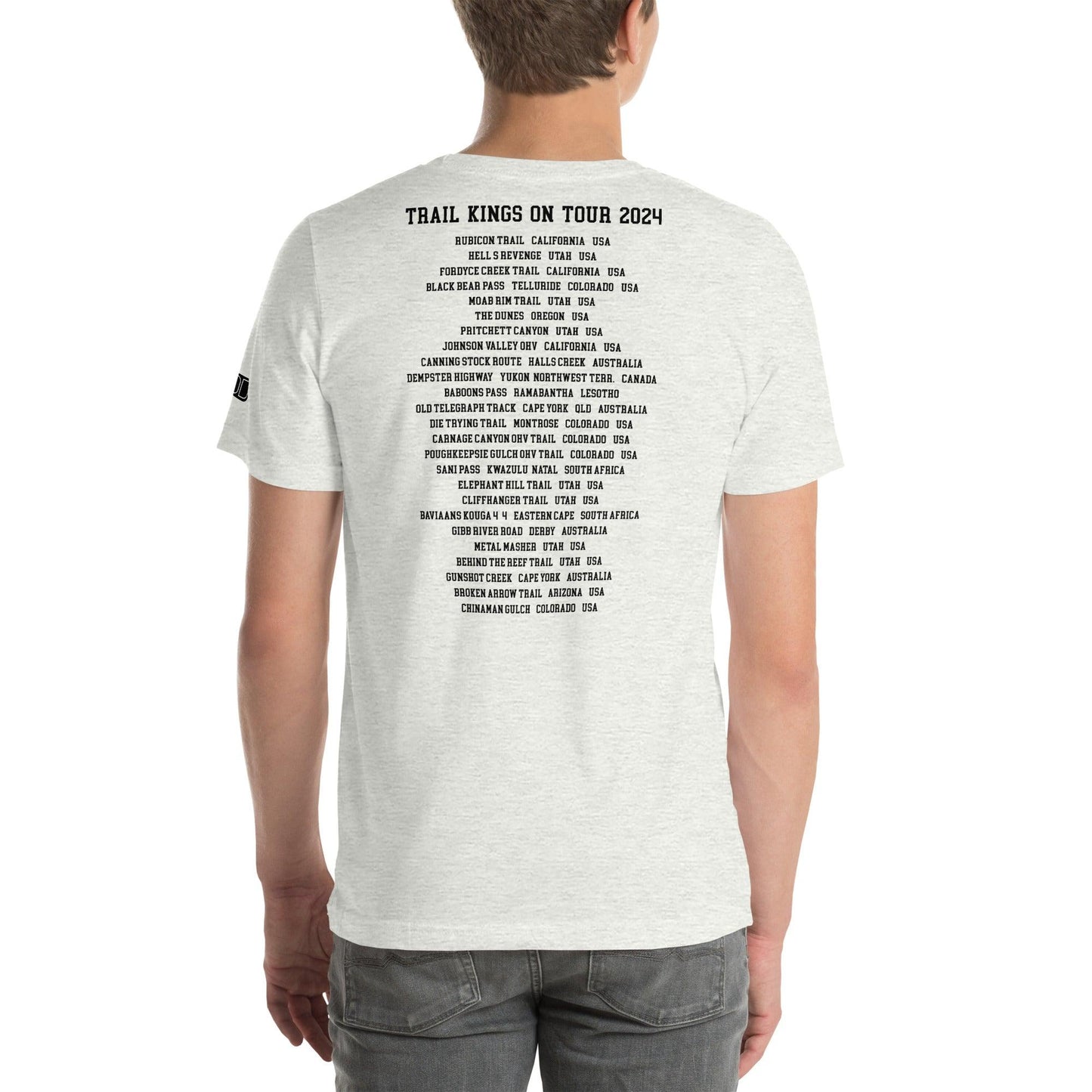 Trail Kings: On Tour 2024 - Unisex t-shirt in ash, rear view man