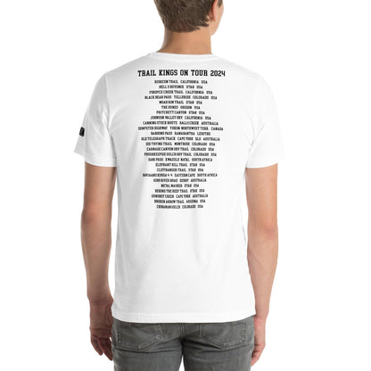 Trail Kings: On Tour 2024 - Unisex t-shirt in white. rear view man