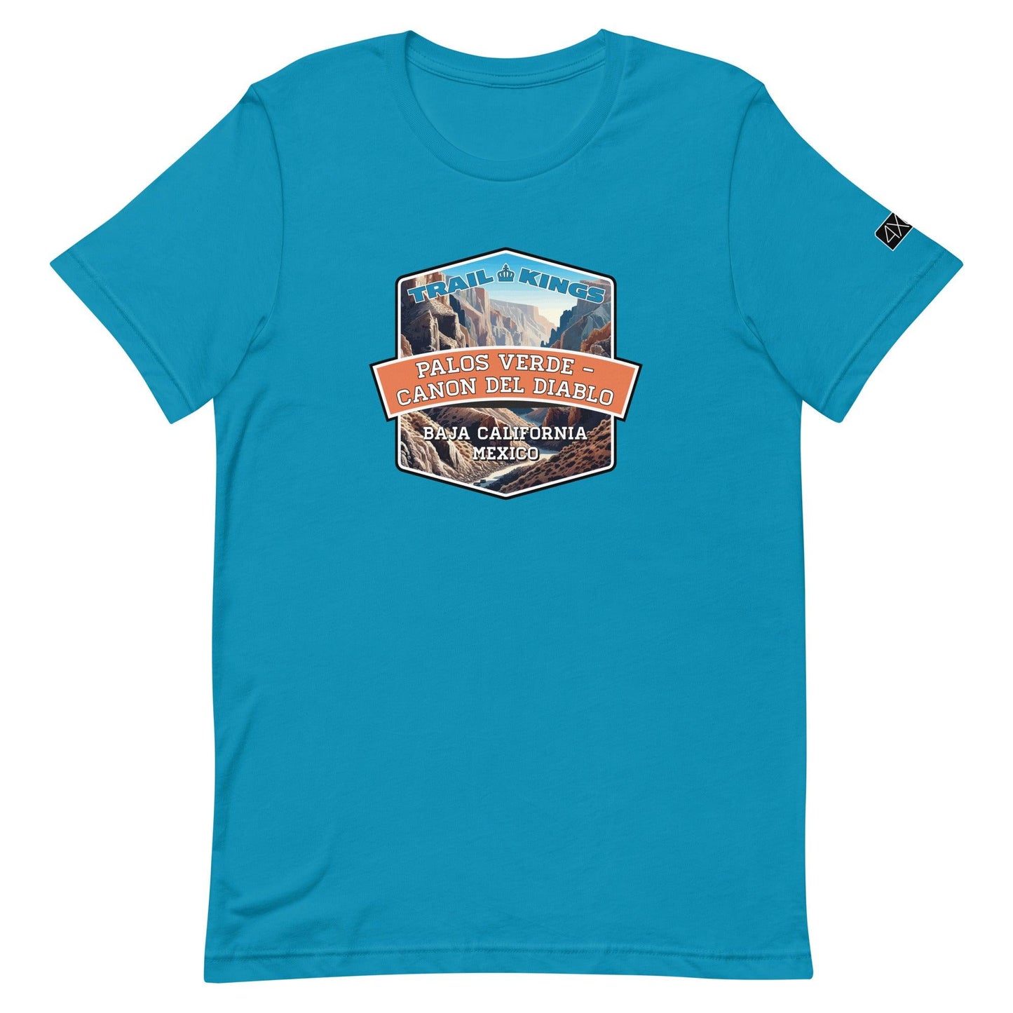 Trail Kings: Palos Verde - Cañón del Diablo - Unisex t-shirt in aqua