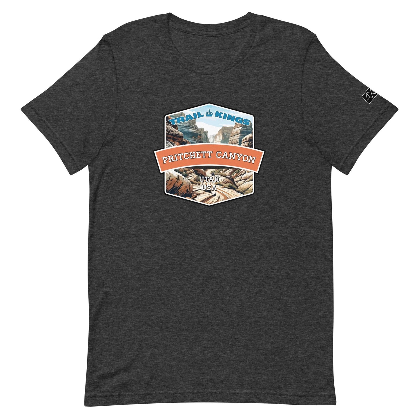 Trail Kings: Pritchett Canyon - Unisex t-shirt in dark grey heather