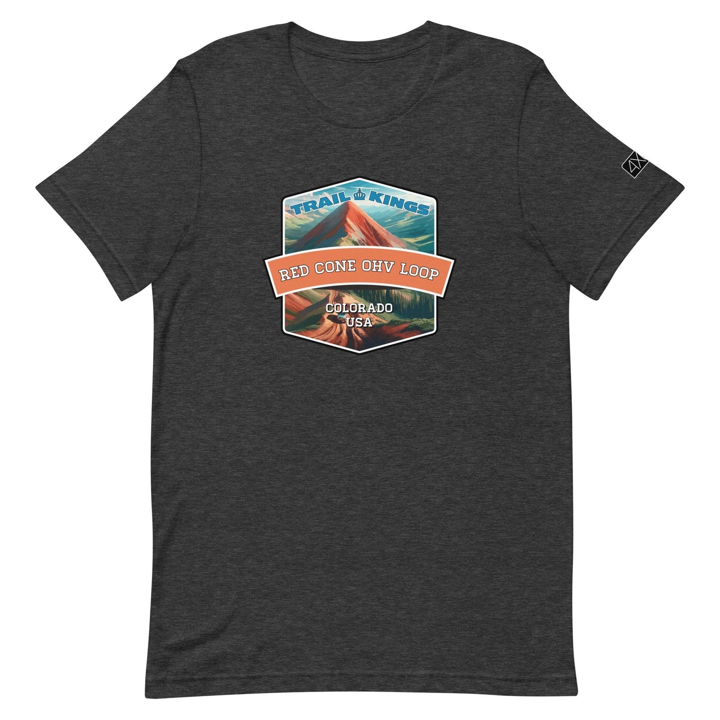 Trail Kings: Red Cone OHV Loop - Unisex t-shirt in dark grey heather