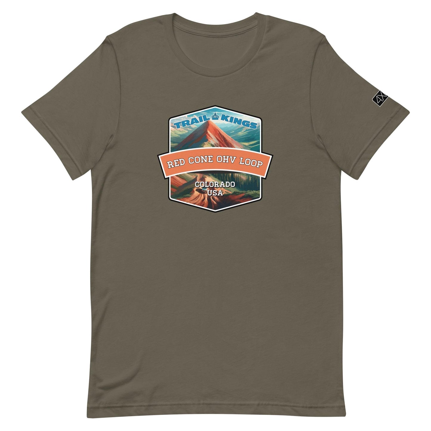 Trail Kings: Red Cone OHV Loop - Unisex t-shirt in army