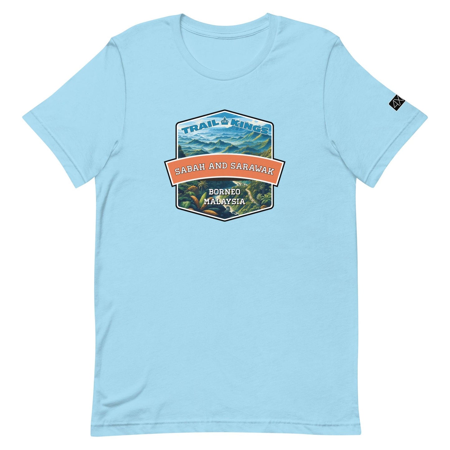 Trail Kings: Sabah and Sarawak - Unisex t-shirt in ocean blue