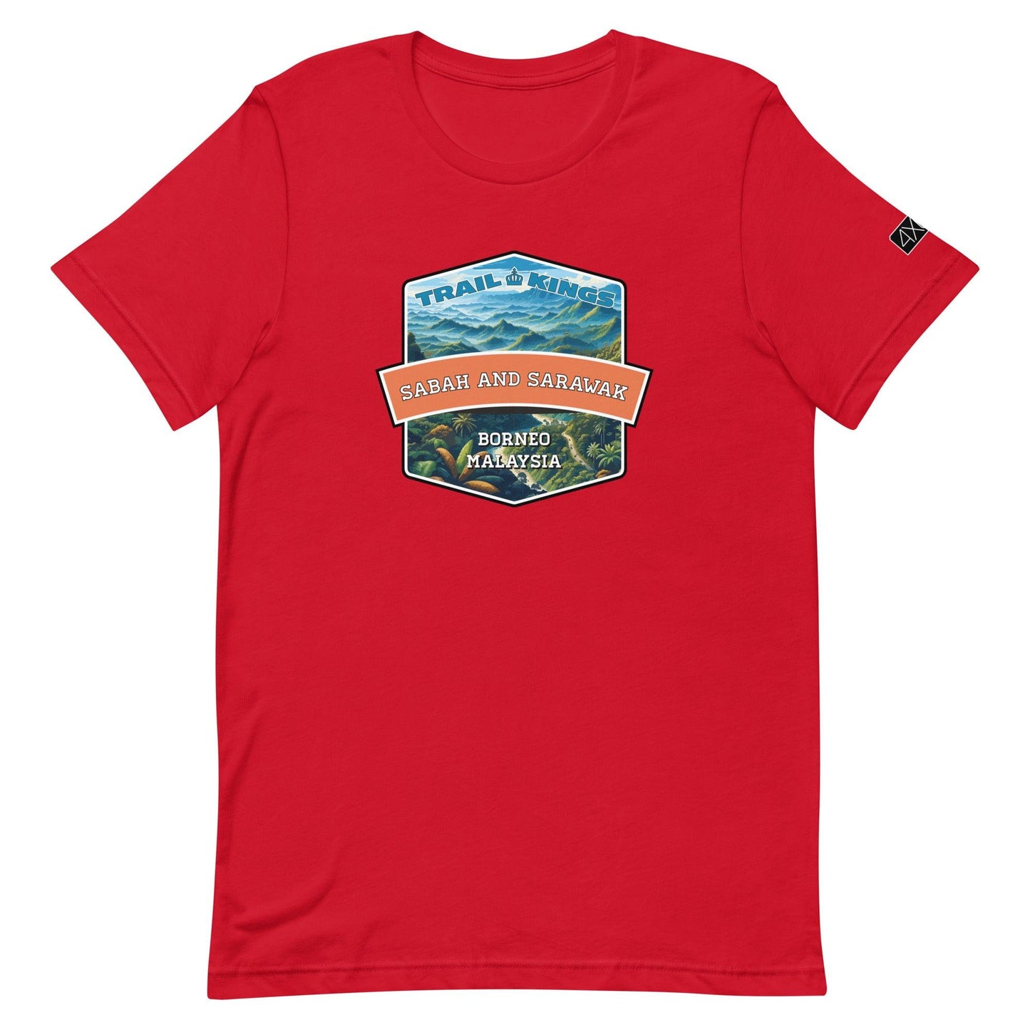 Trail Kings: Sabah and Sarawak - Unisex t-shirt in red