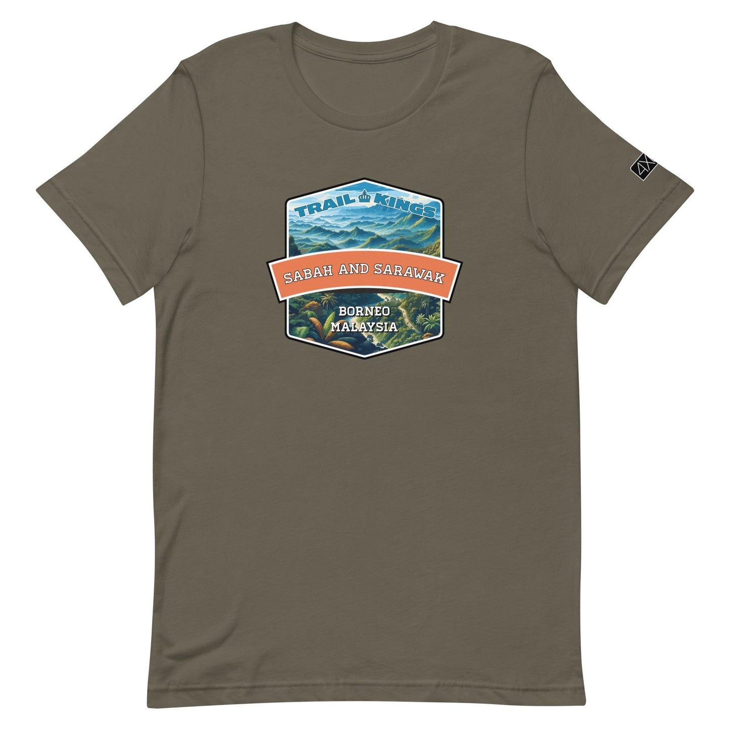 Trail Kings: Sabah and Sarawak - Unisex t-shirt in army