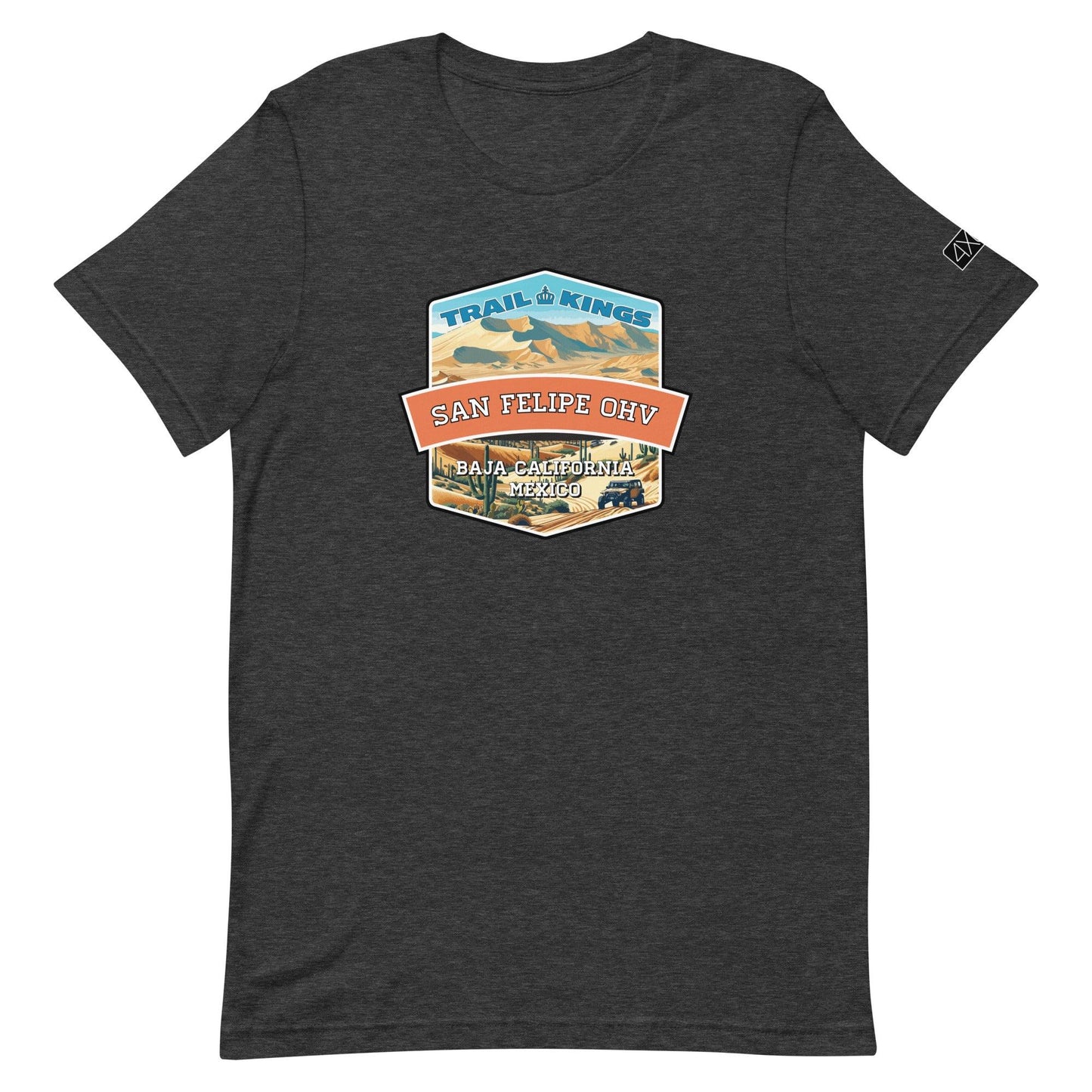 Trail Kings: San Felipe OHV - Unisex t-shirt in dark grey heather