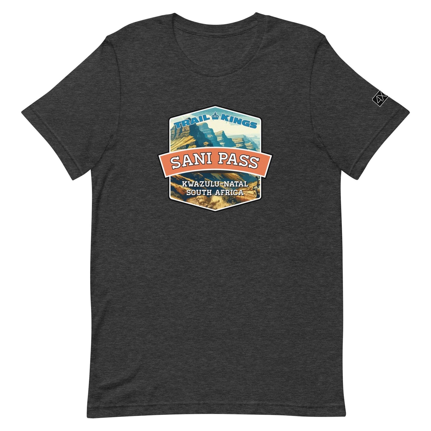 Trail Kings: Sani Pass - Unisex t-shirt in dark grey heather