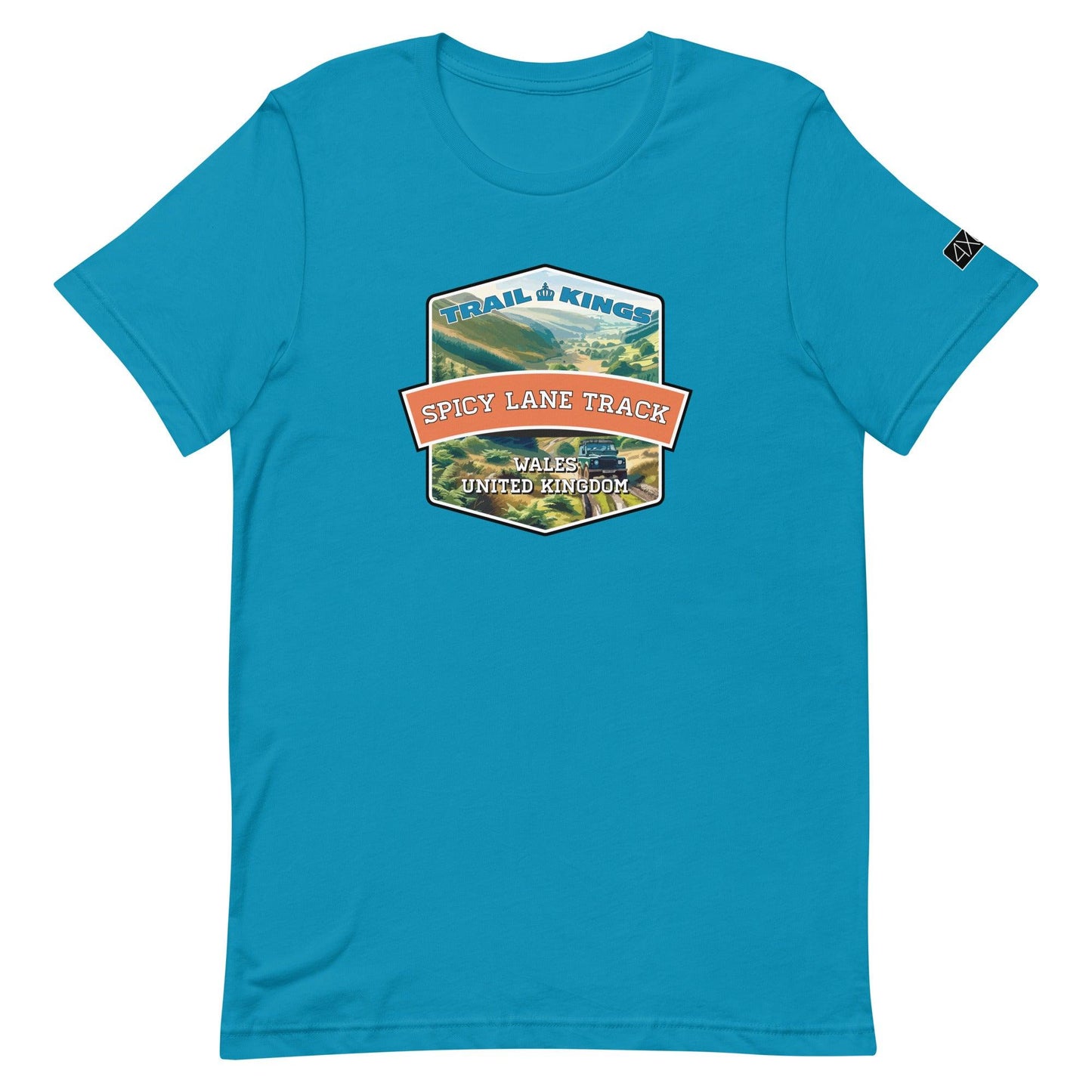 Trail Kings: Spicy Lane Track - Unisex t-shirt in aqua