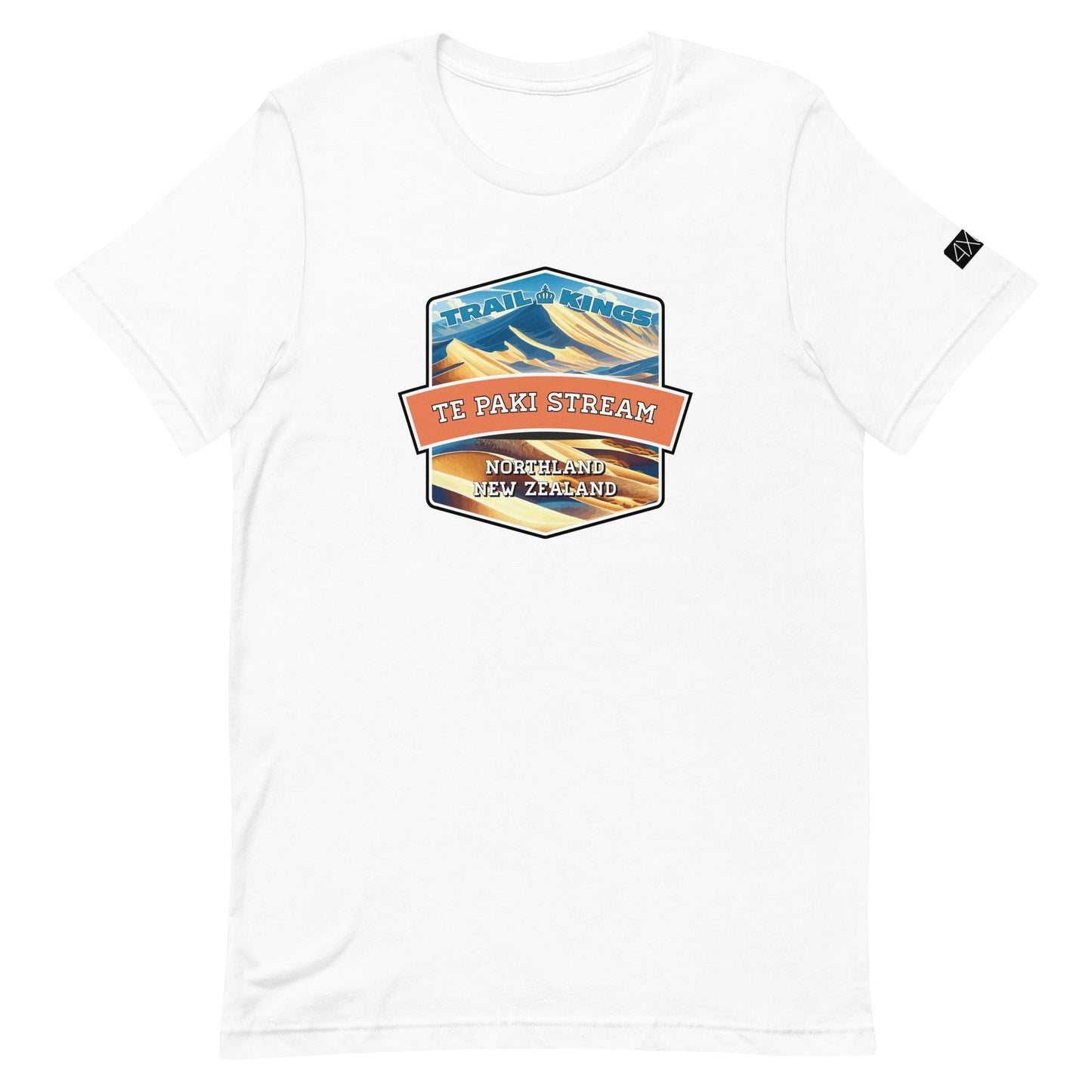 Trail Kings: Te Paki Stream - Unisex t-shirt in white