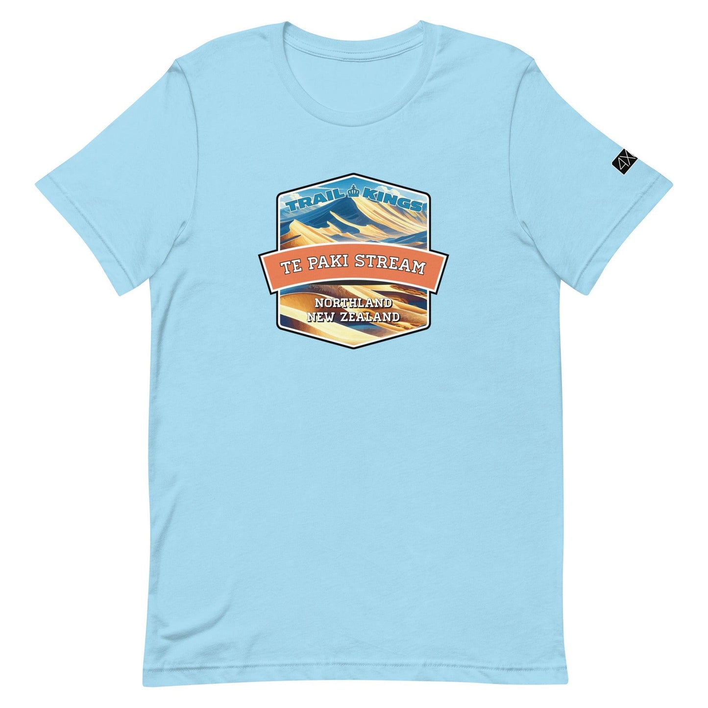 Trail Kings: Te Paki Stream - Unisex t-shirt in ocean blue