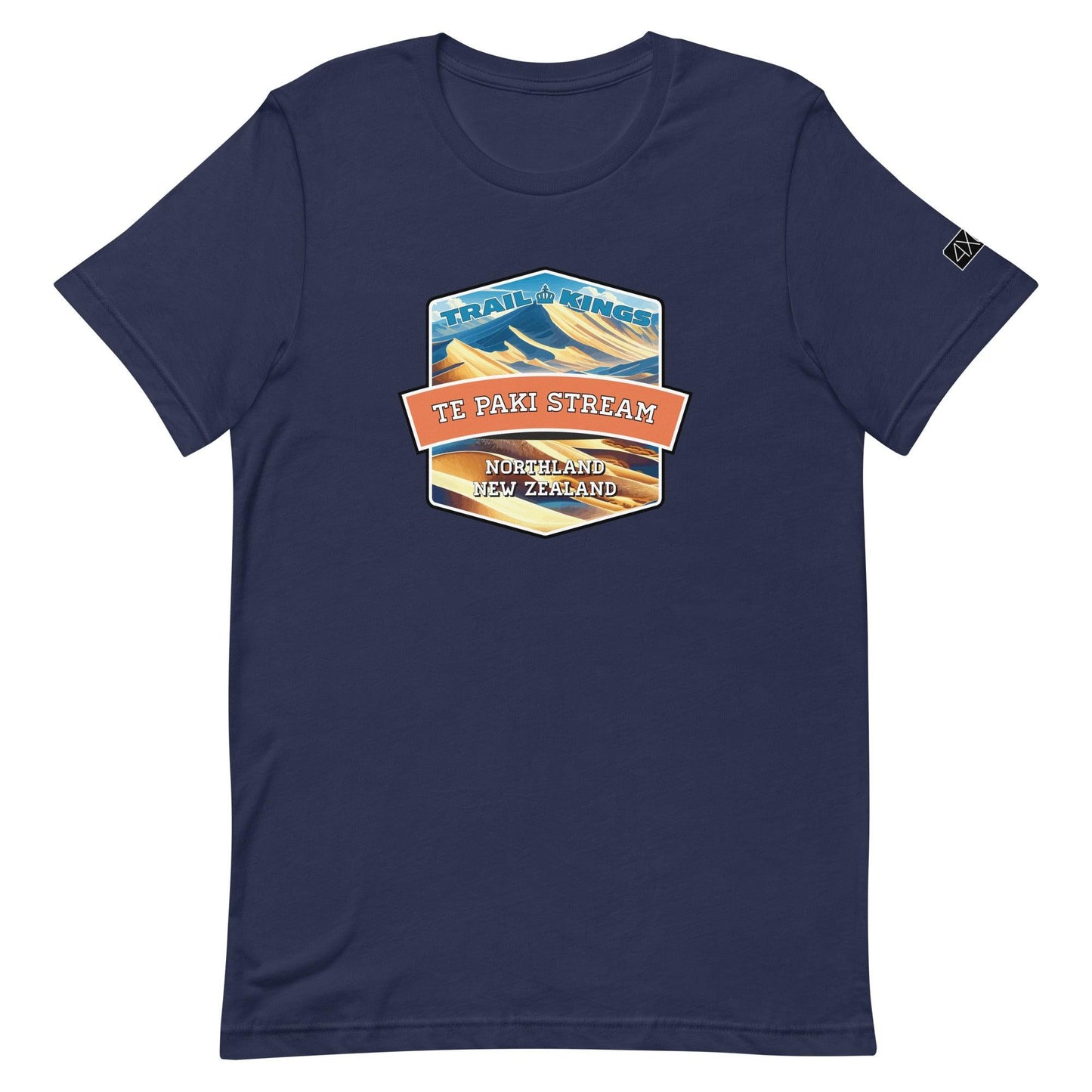 Trail Kings: Te Paki Stream - Unisex t-shirt in navy