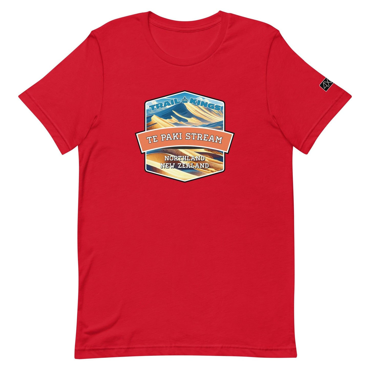 Trail Kings: Te Paki Stream - Unisex t-shirt in red