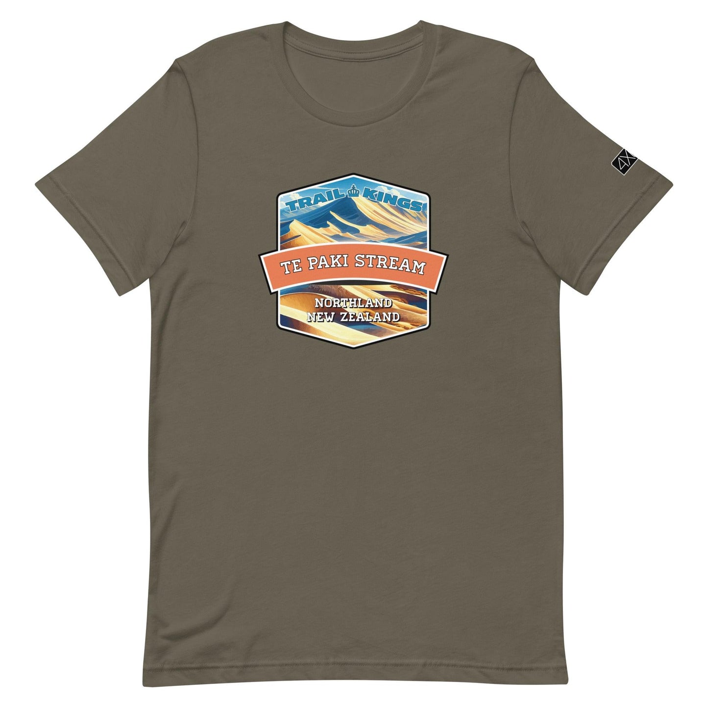 Trail Kings: Te Paki Stream - Unisex t-shirt in army