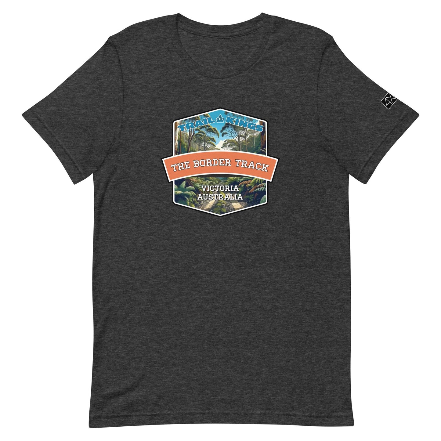 Trail Kings: The Border Track - Unisex t-shirt in dark grey heather